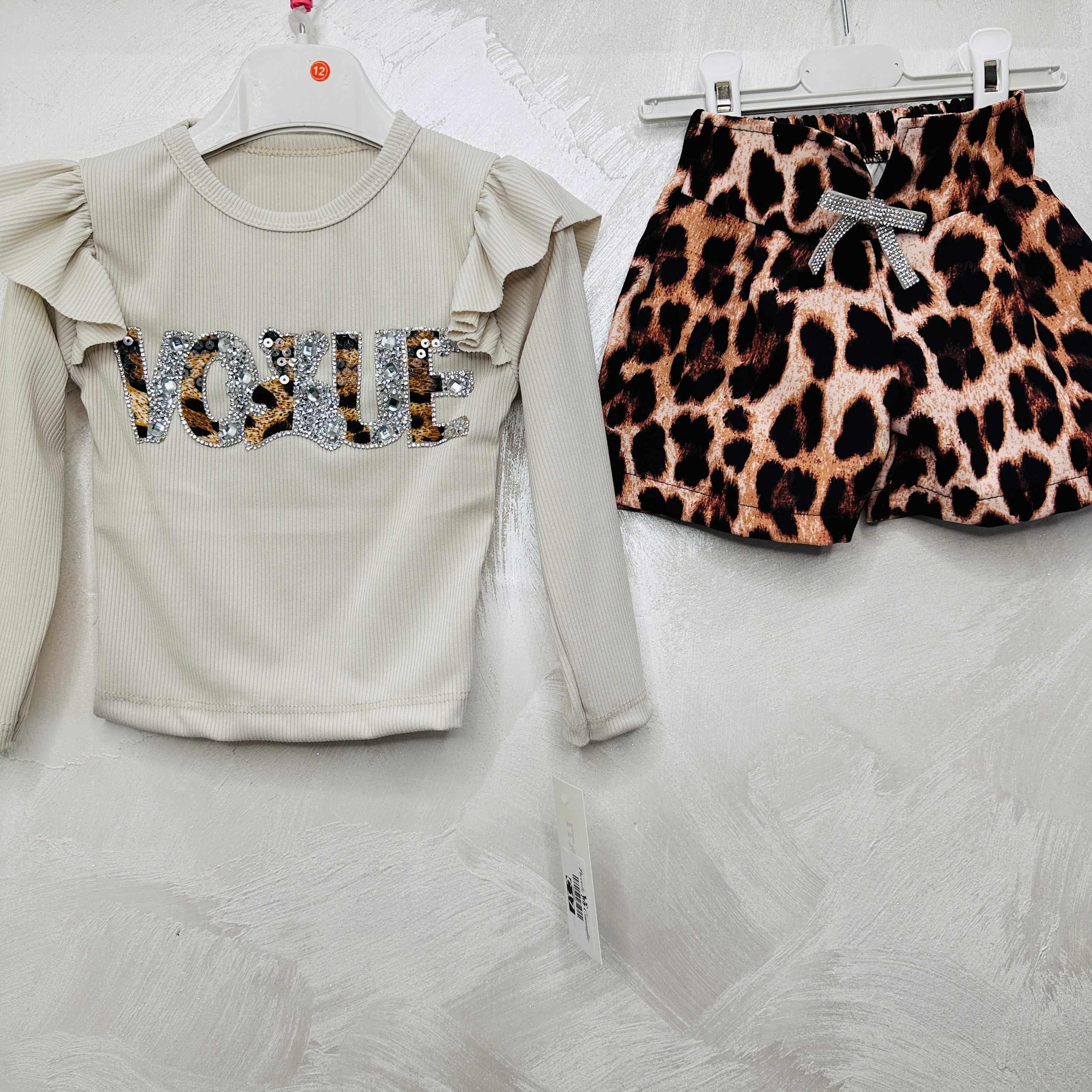 Completo Vogue leopardato