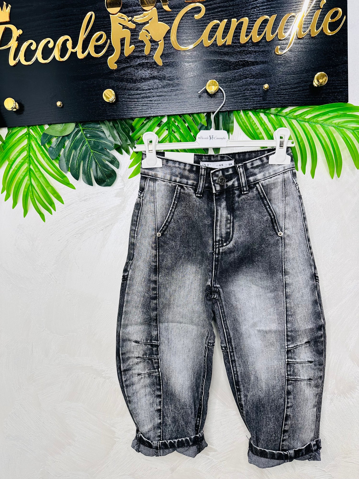 Jeans Modaiolo Boys Nero Slavato N6145