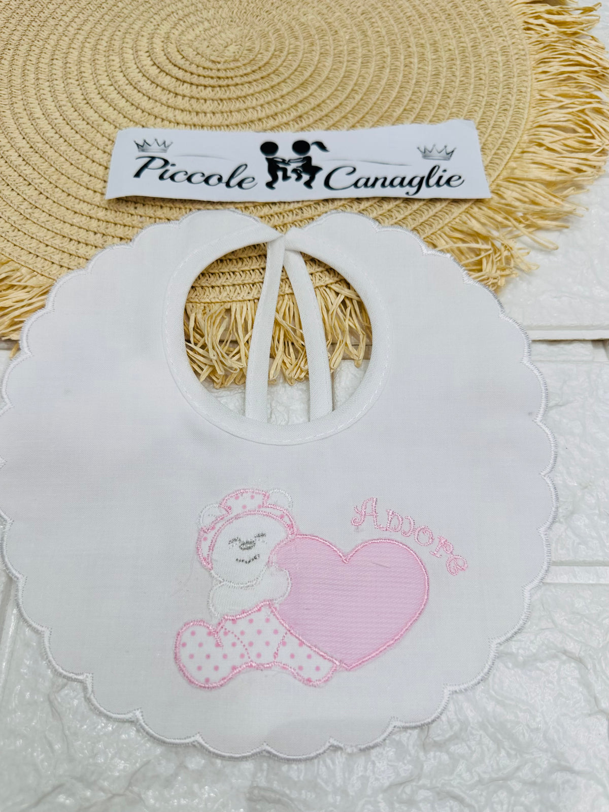 Bavetta Orsetto Amore Rosa  Bv 0076