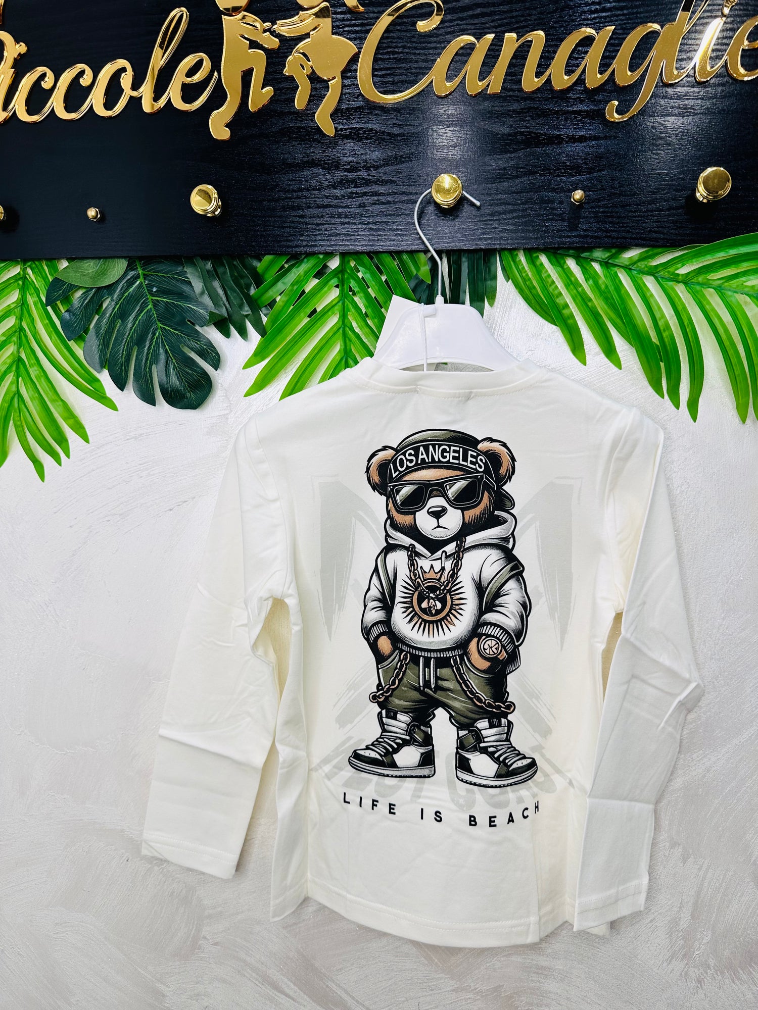 Maglia Orsetto Rapper Panna Zy380