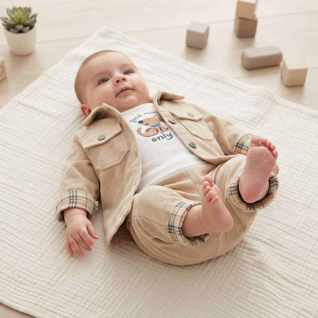 Completo Good Mood Beige Stelle E Pupi Beige