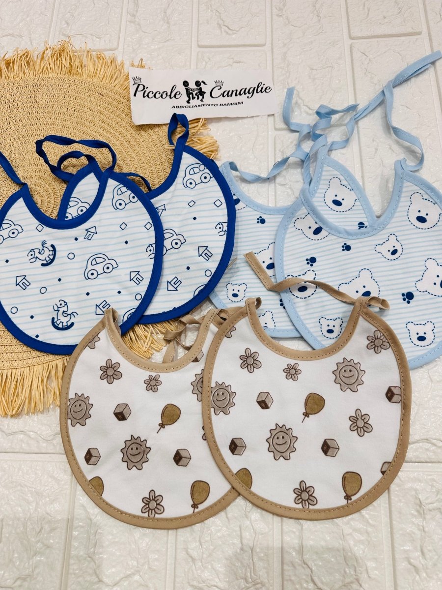 6 bavette allattamento neonato - Piccole Canaglie - 