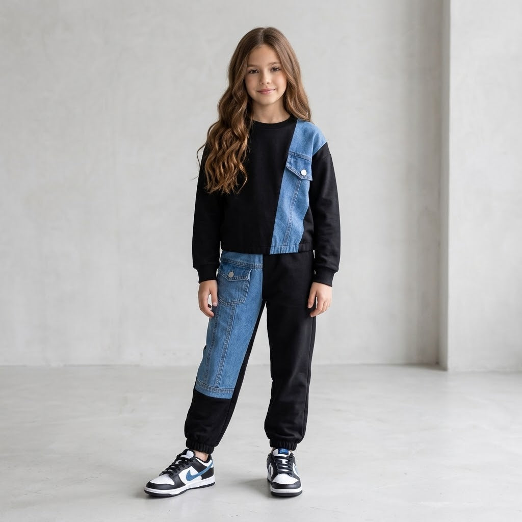 Tuta Zyf086 Nero Denim Style