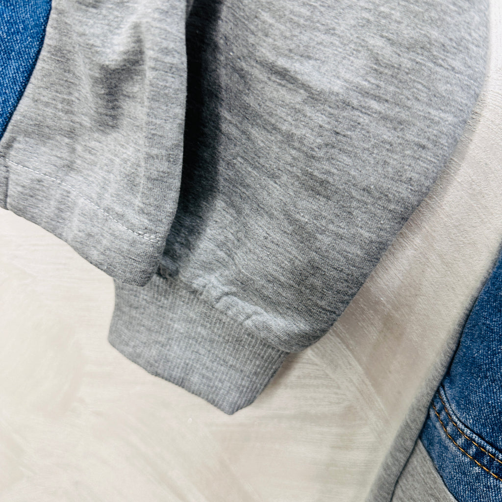 Tuta Style Denim Grigia Felpata