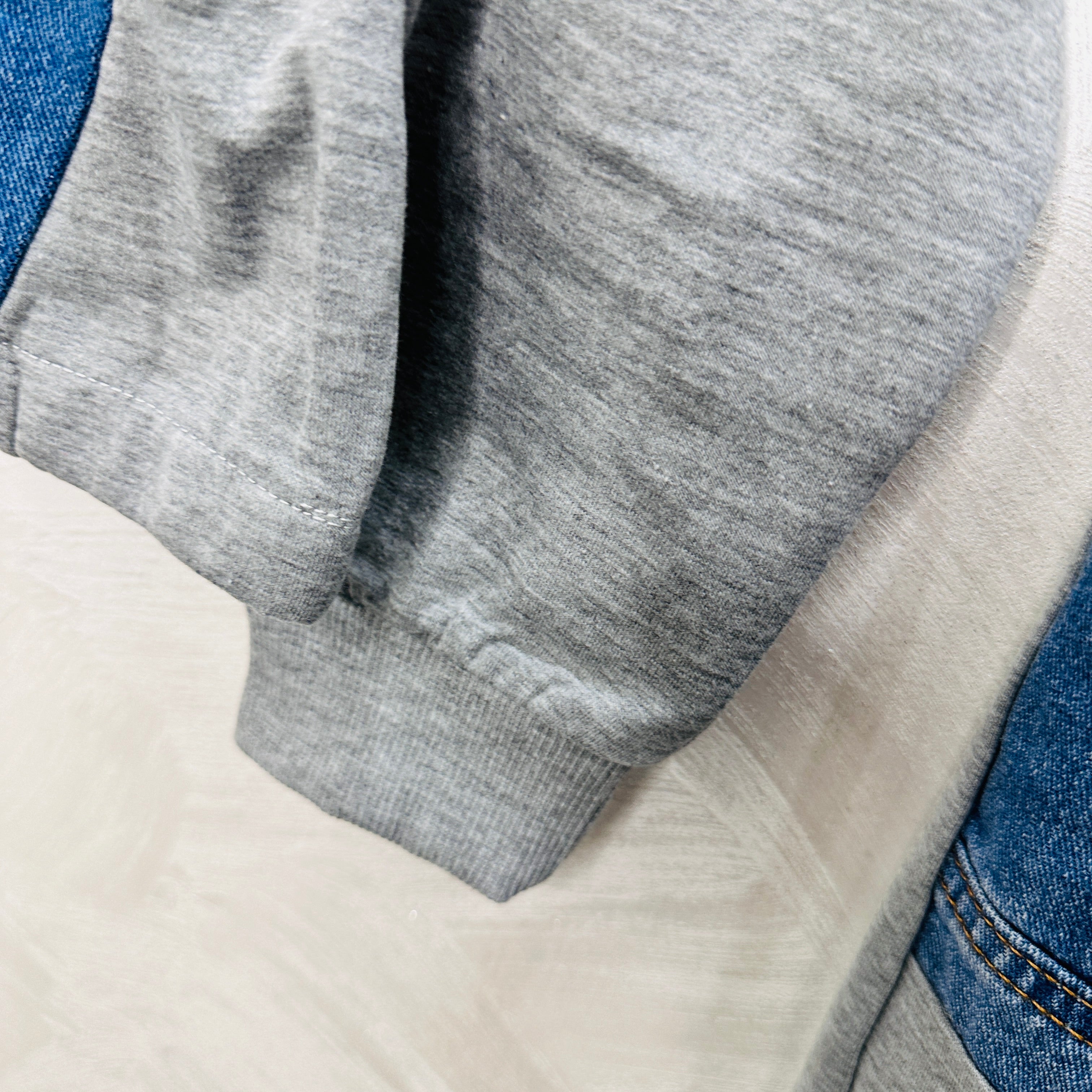 Tuta Style Denim Grigia Felpata