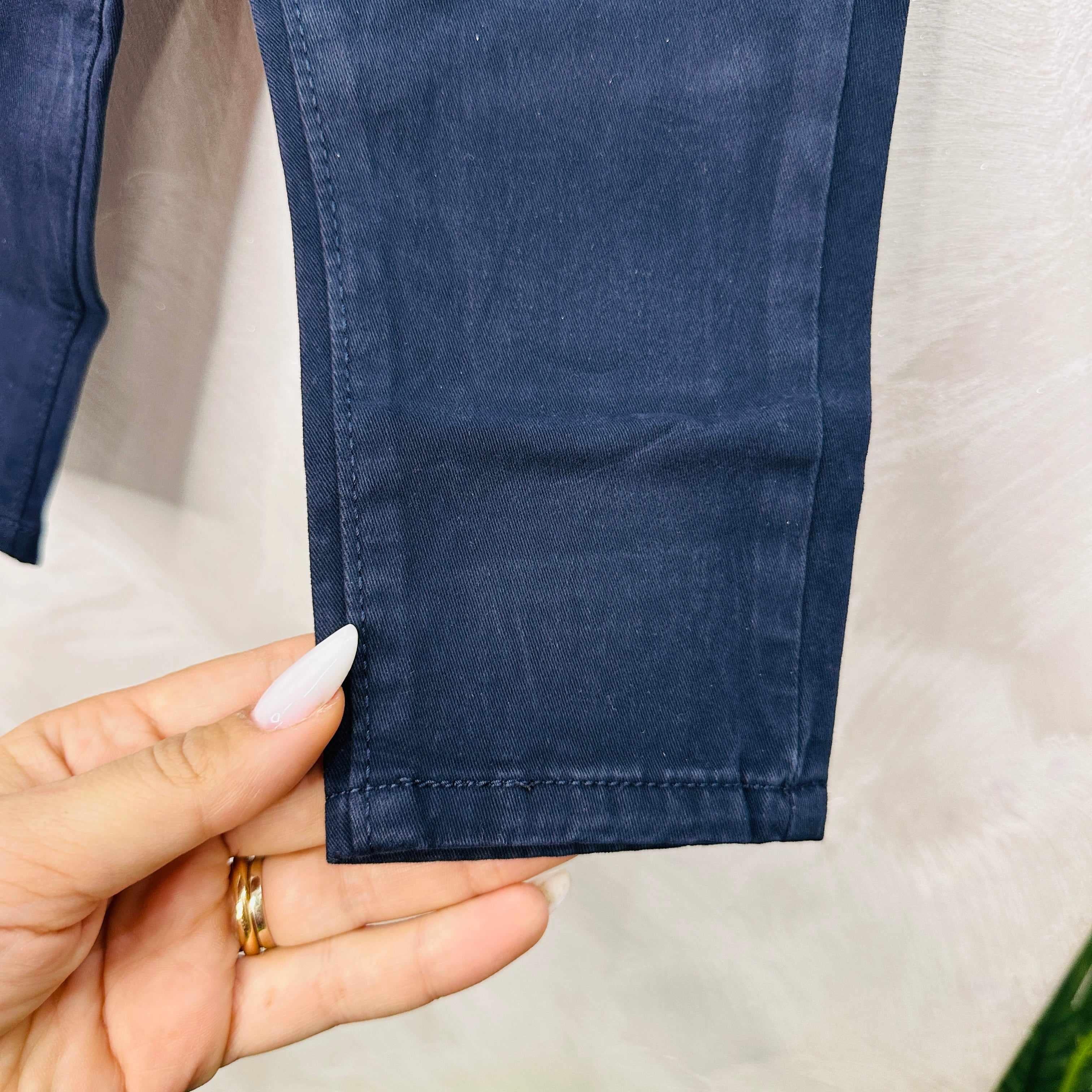 Pantalone Tasche Filo Blu mesi