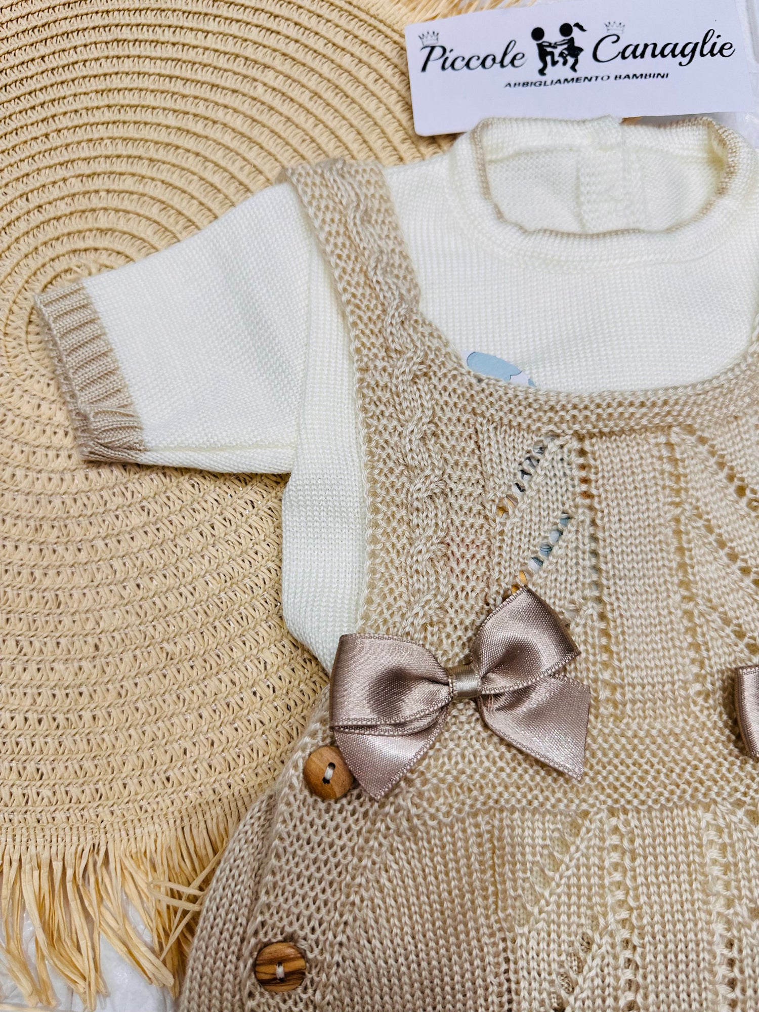 Pagliaccetto In Filo Beige 3105