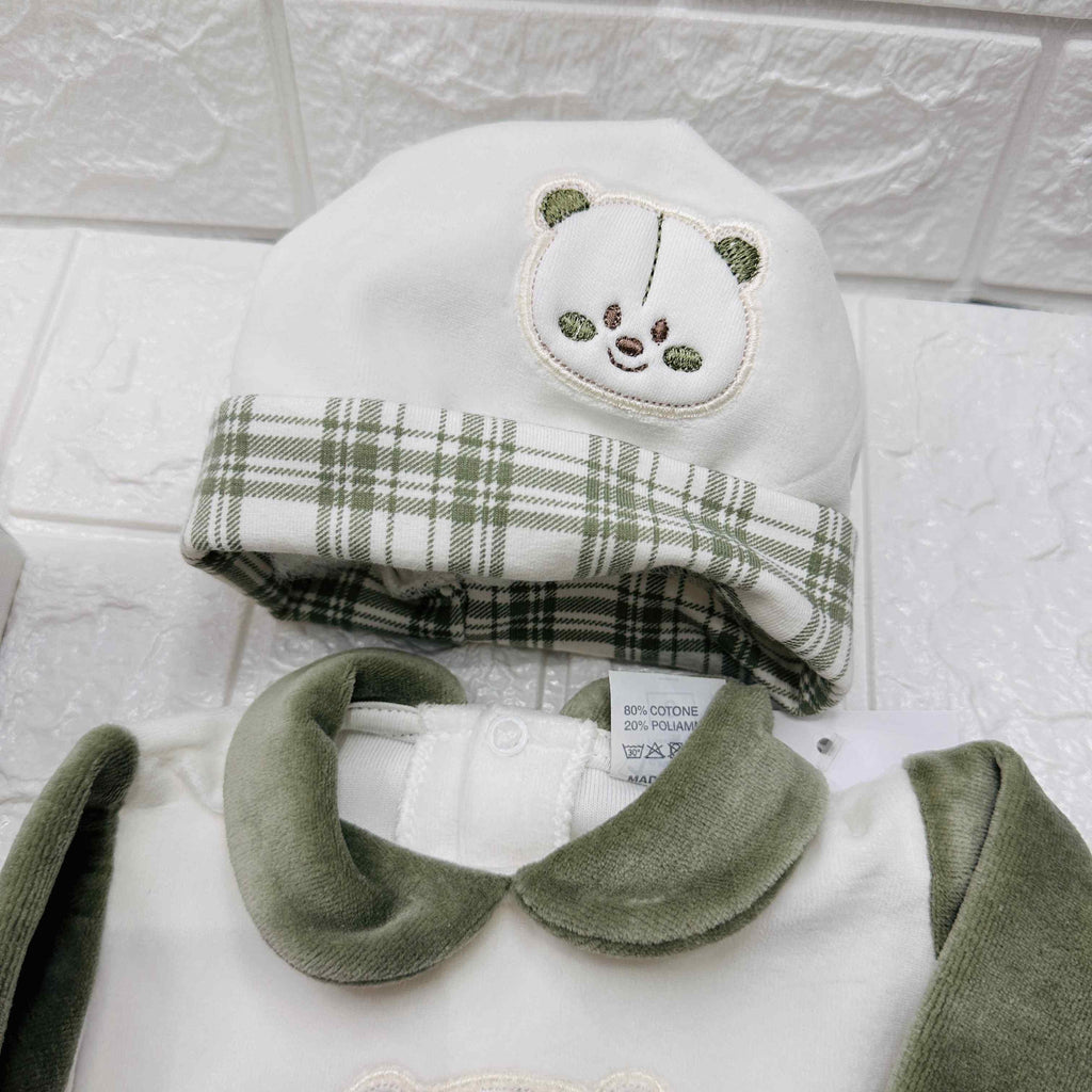 Set Nascita ciniglia orso Quadri verde