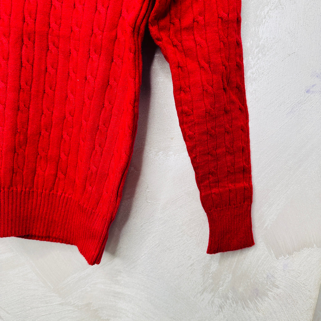 Maglioncino Trecce rosso anni