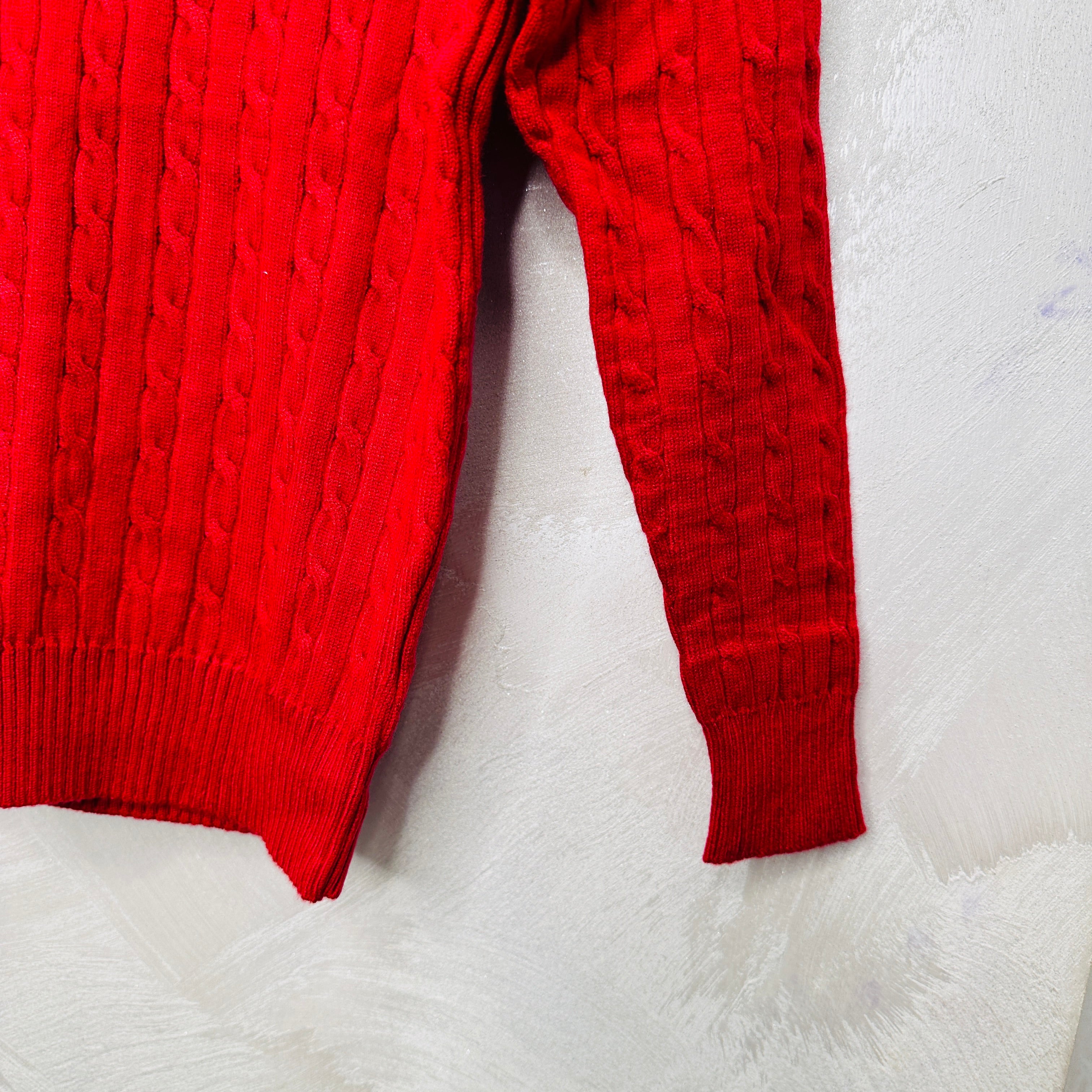 Maglioncino Trecce rosso anni