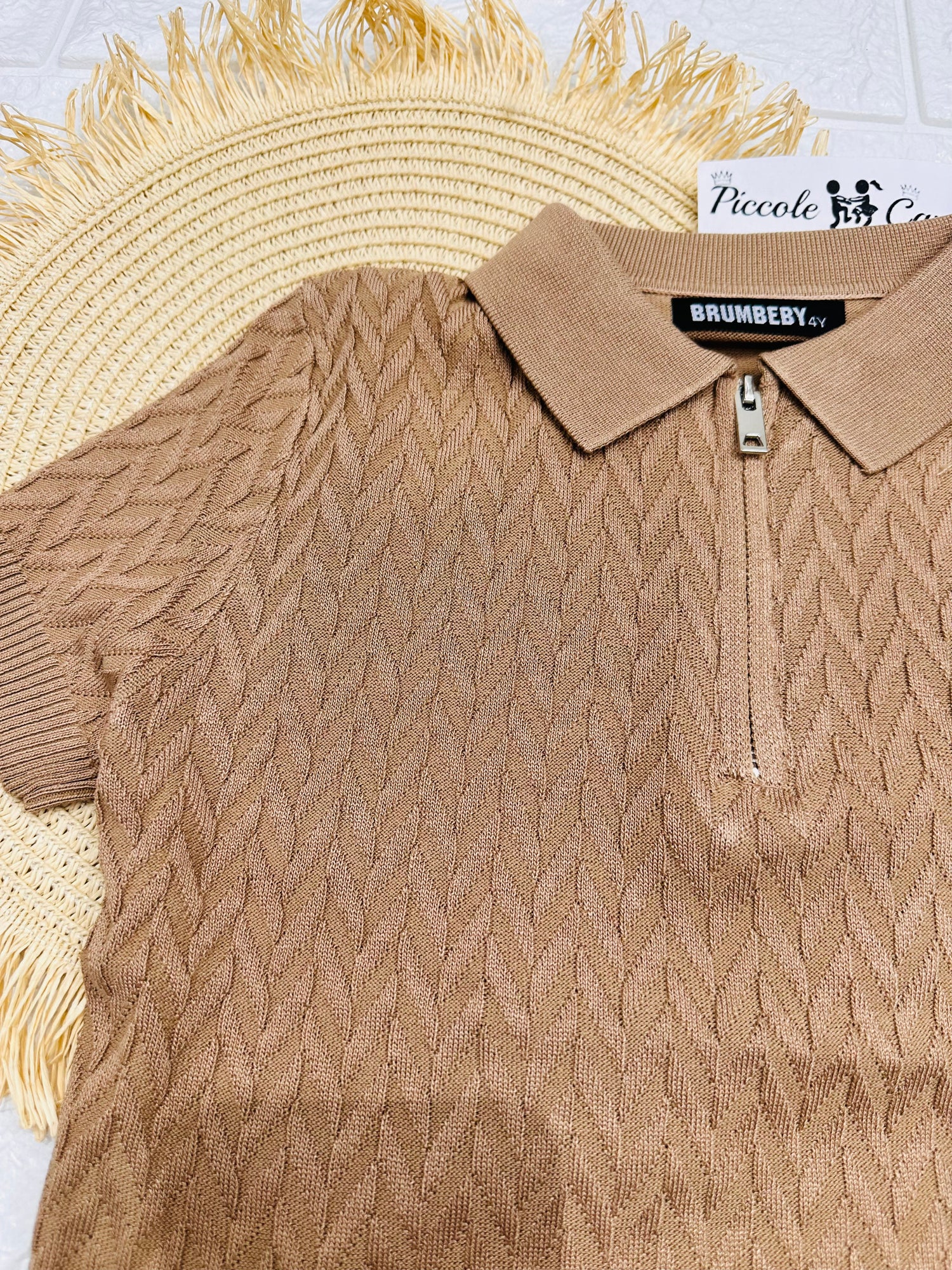 Maglia Filo  Cerniera Biscotto 070