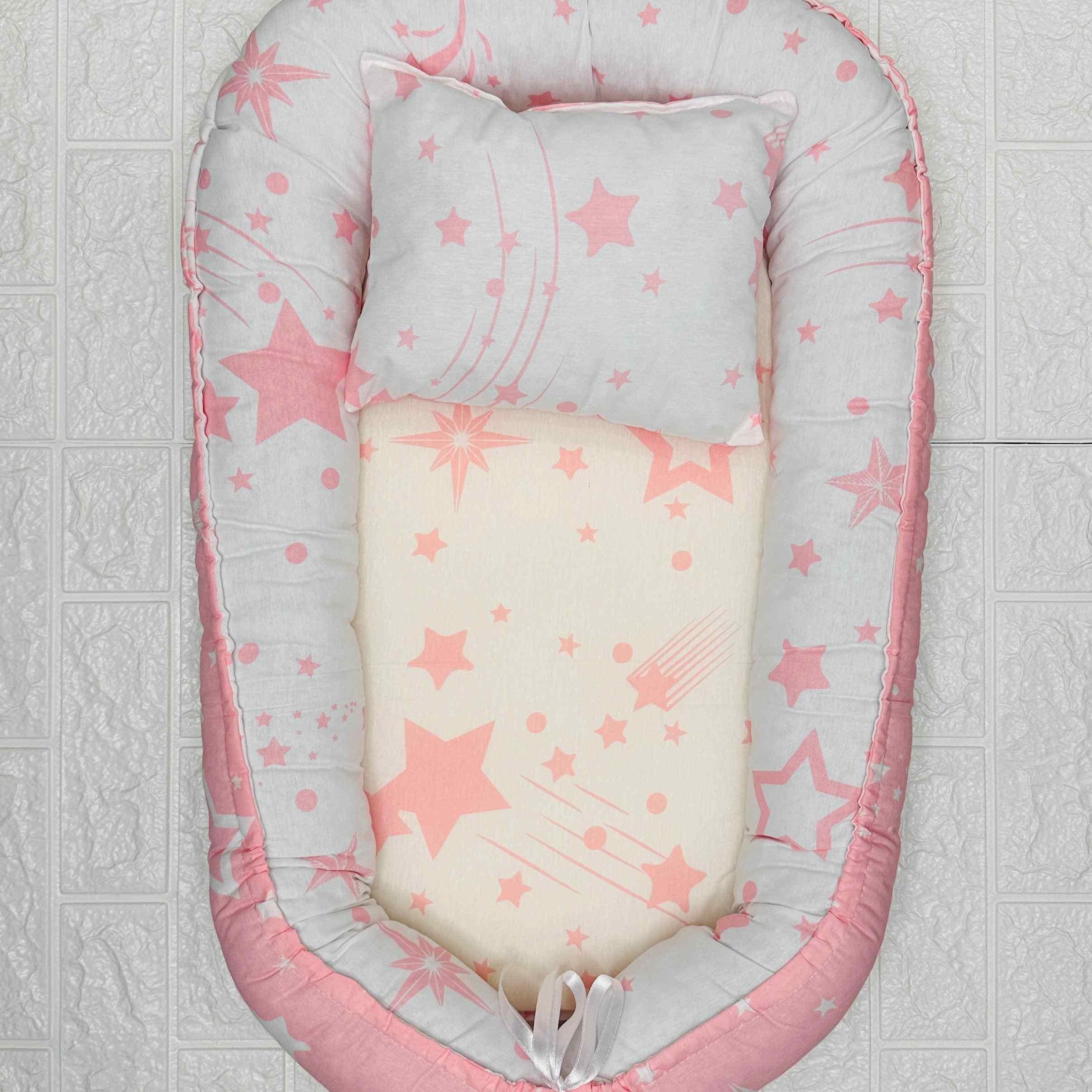 Riduttore carrozzina stelle rosa 75x46 cm