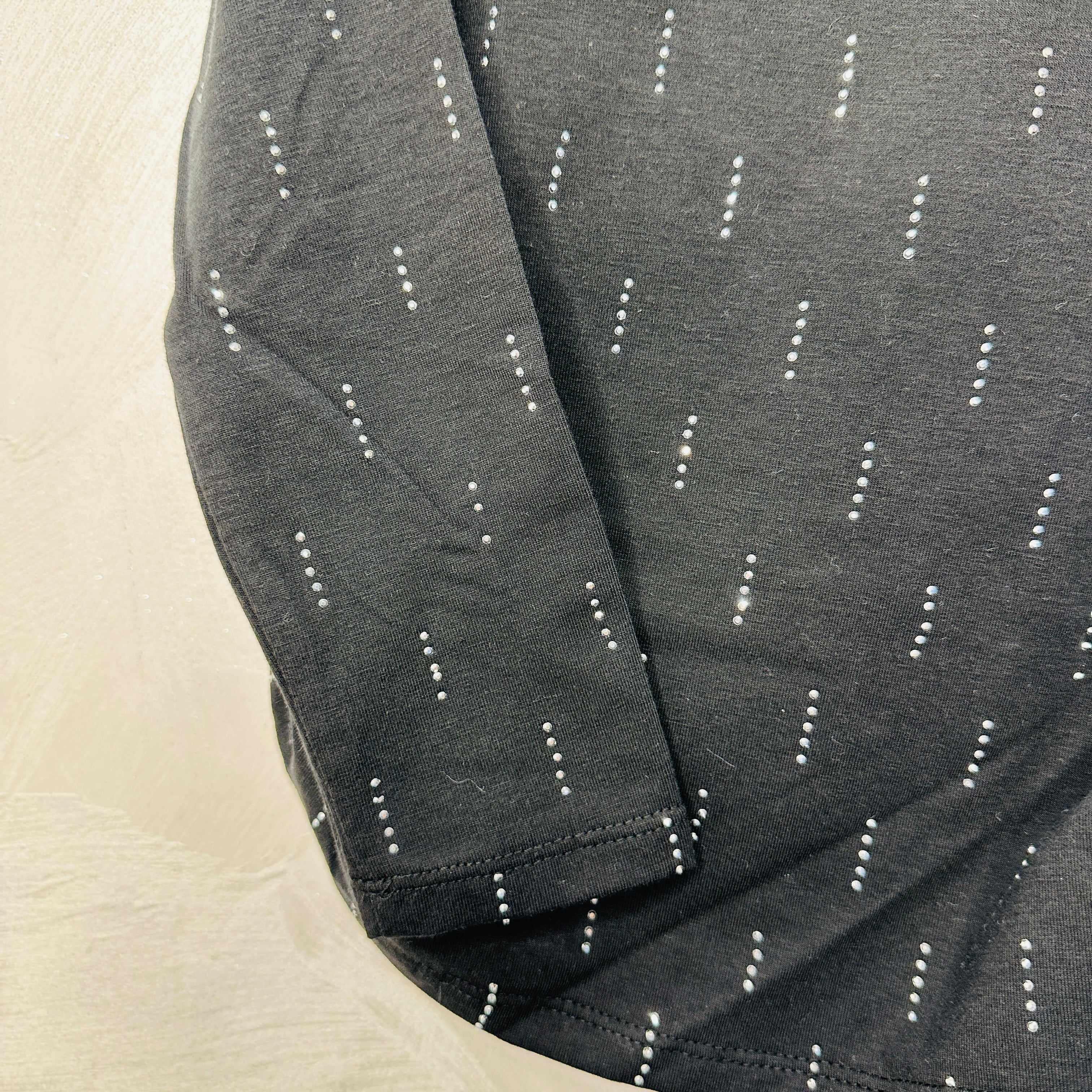 Maglia Bimba Brillantini nera