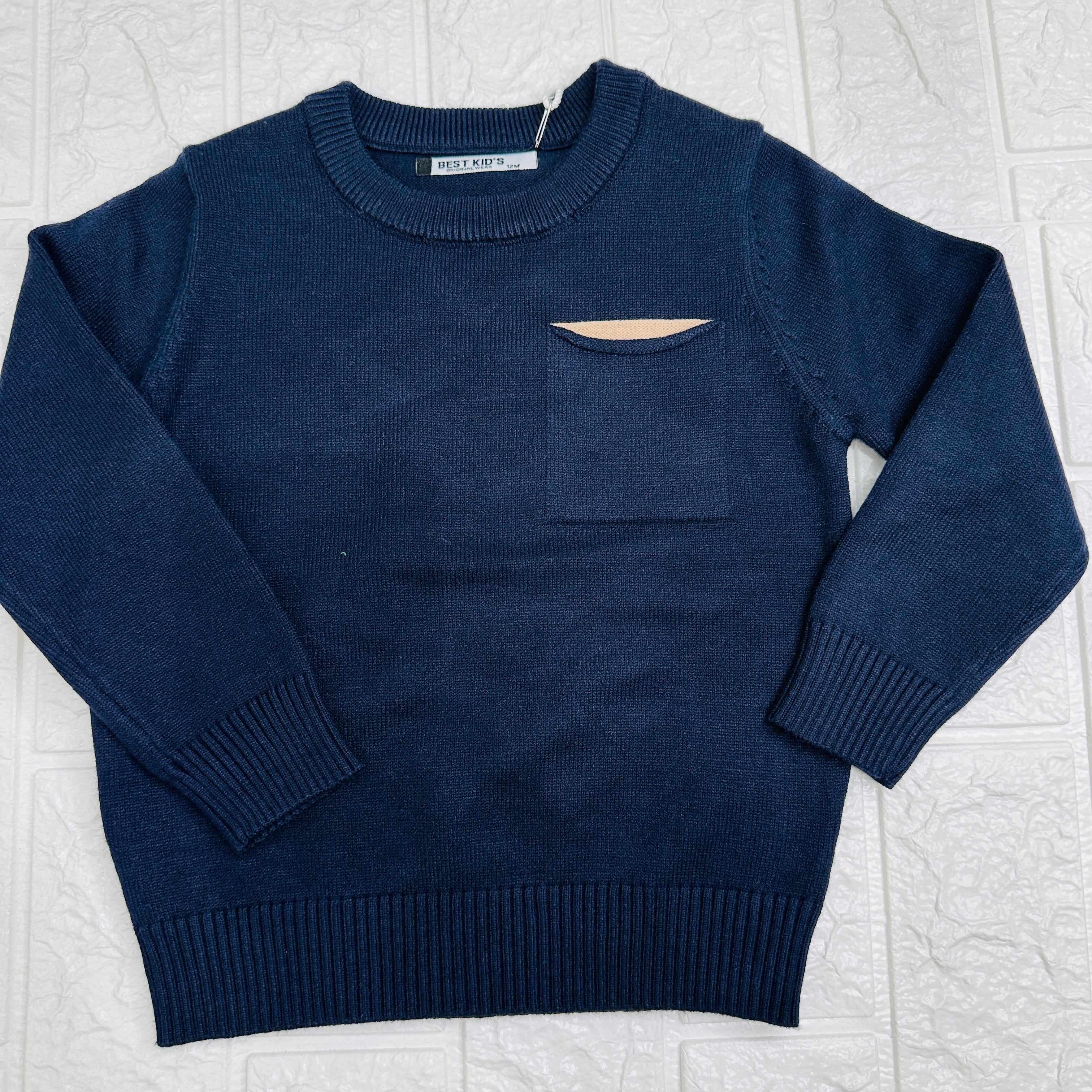 Maglioncino taschino blu
