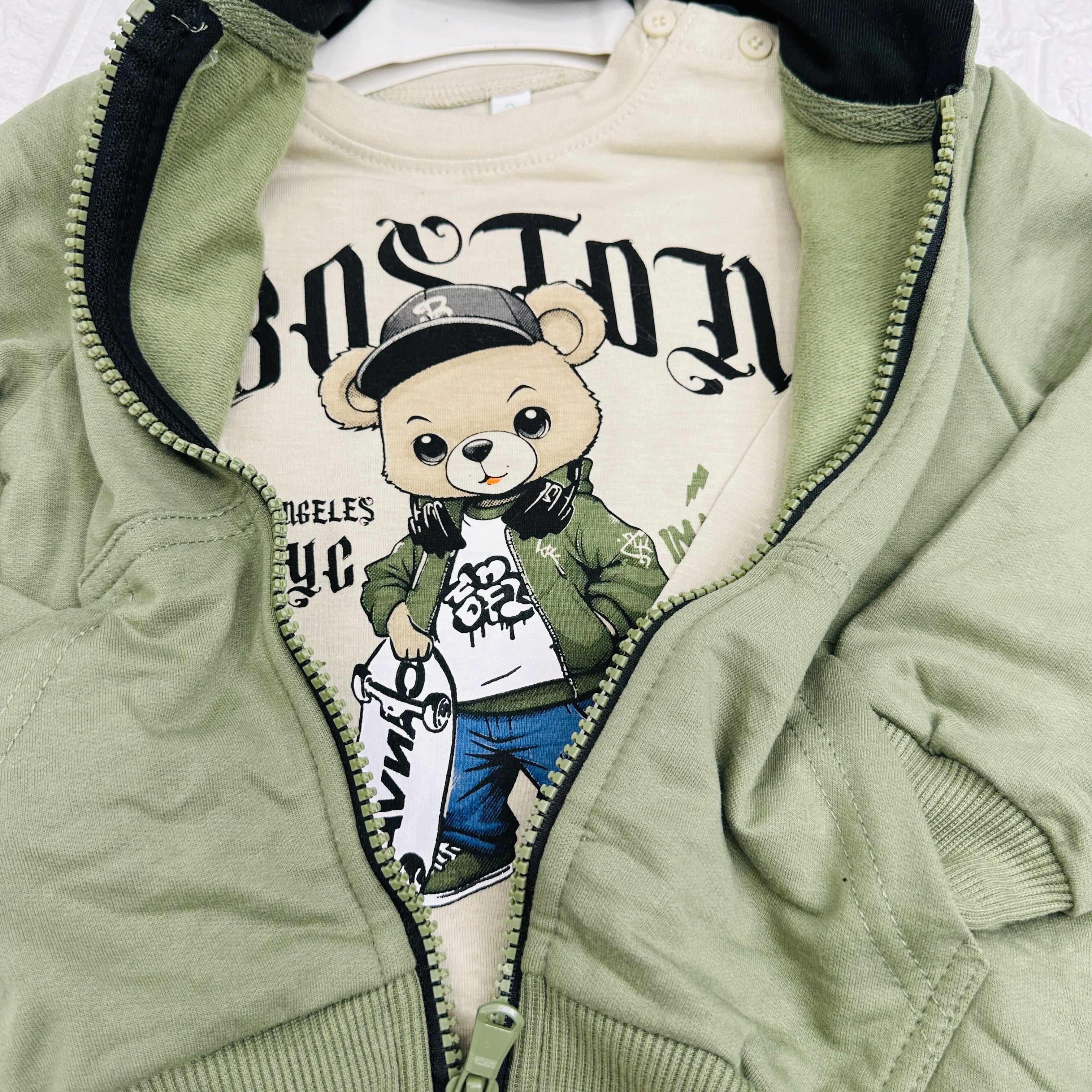 Tuta Boston orso Verde