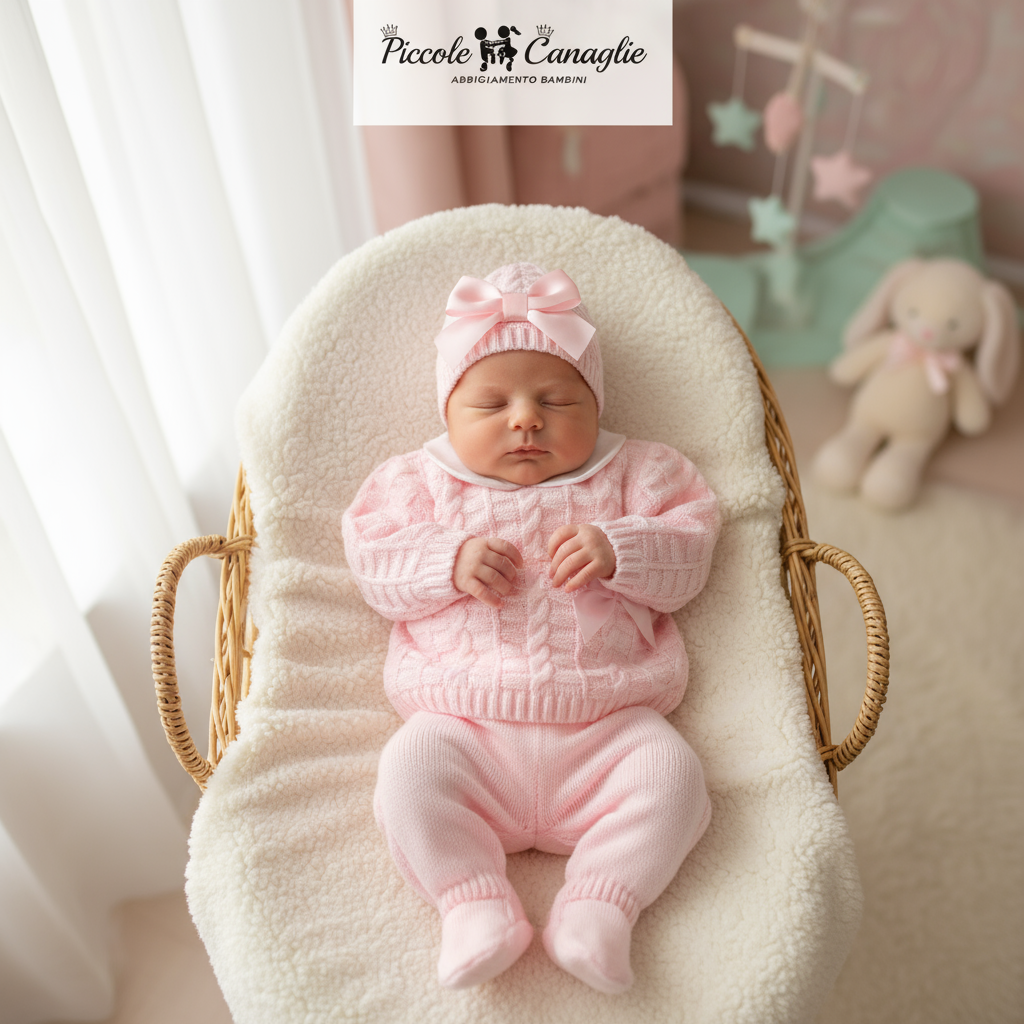Completo 0-3 mesi rosa 1554