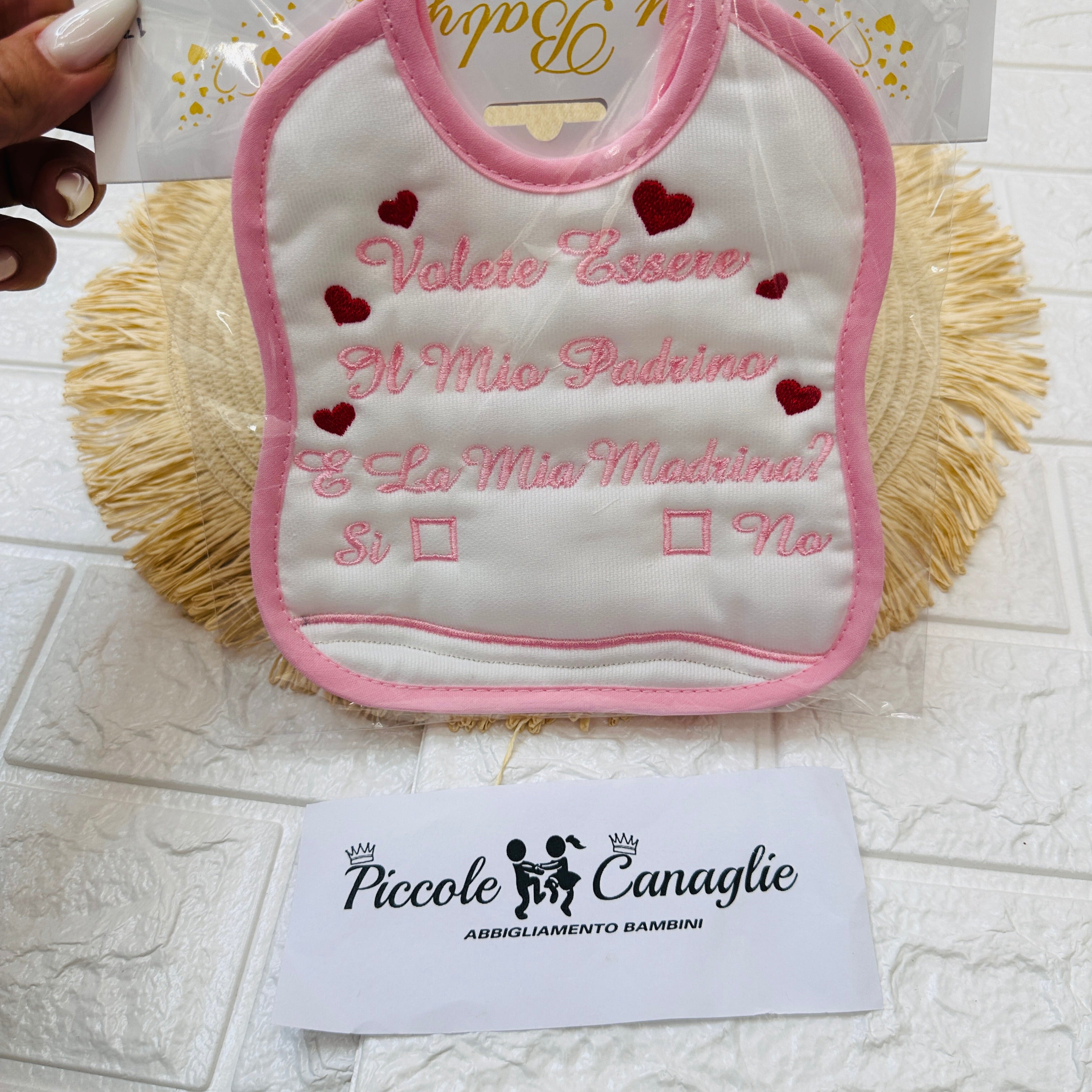 Bavetta volete essere il mio padrino e la mia madrina rosa