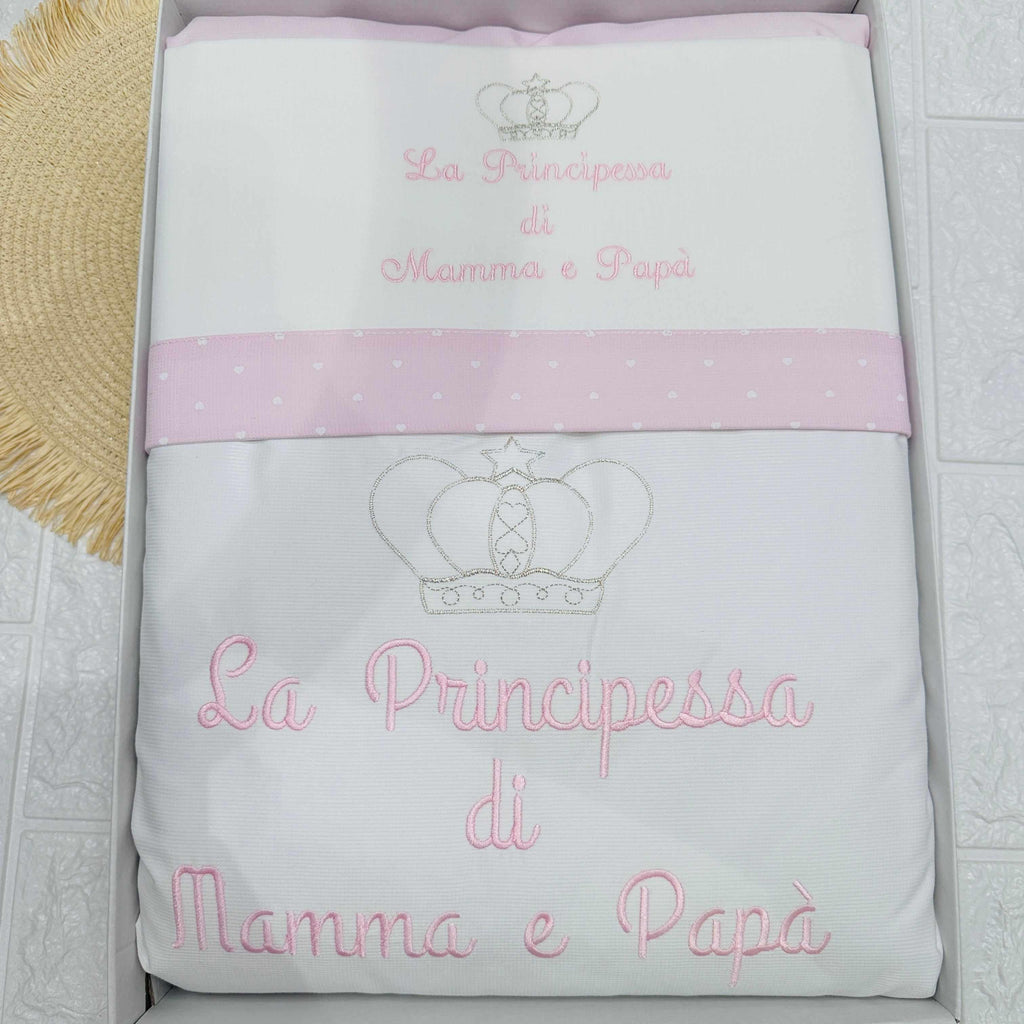 Set completo carrozzina principessa  bianco