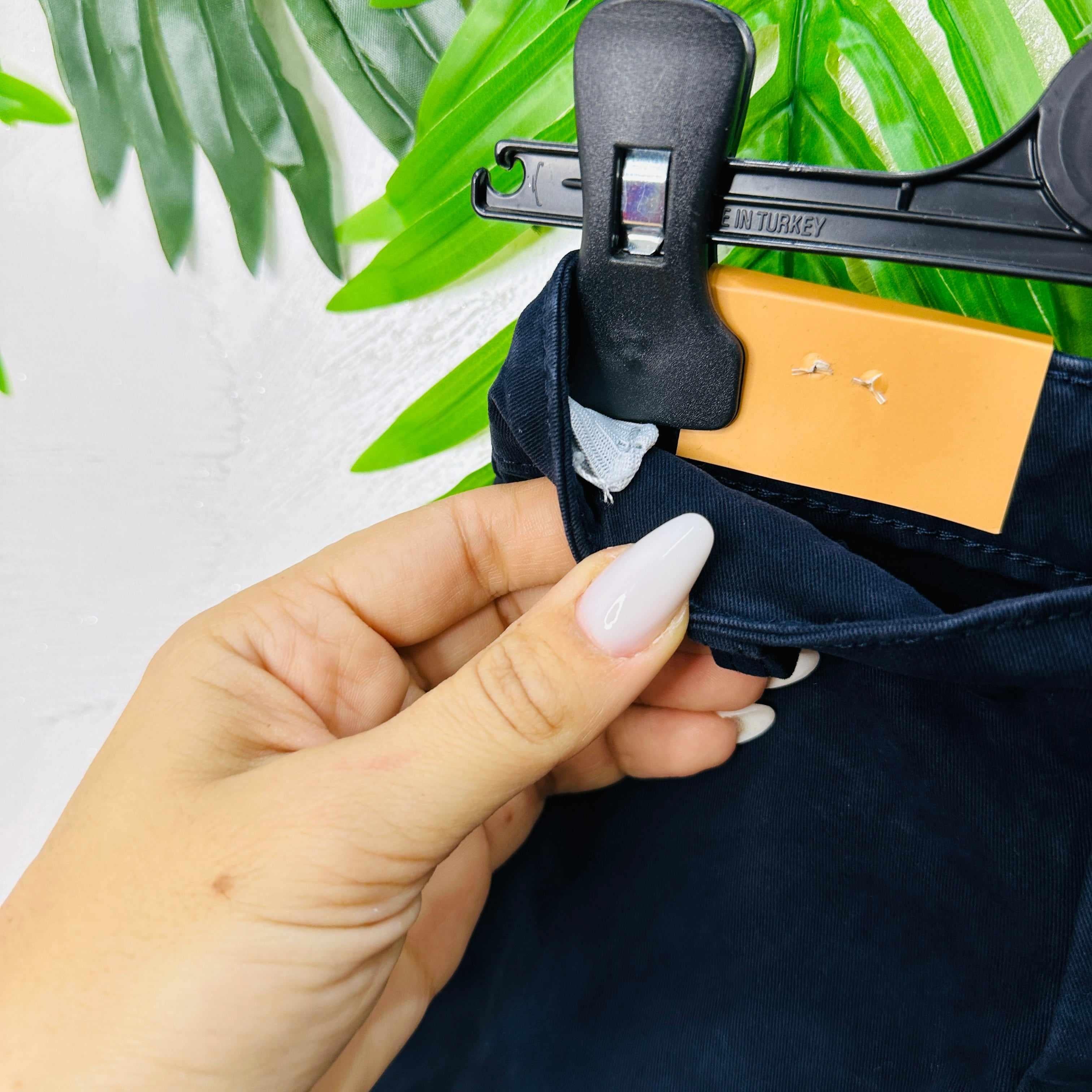 Pantalone Tasche Filo Blu anni