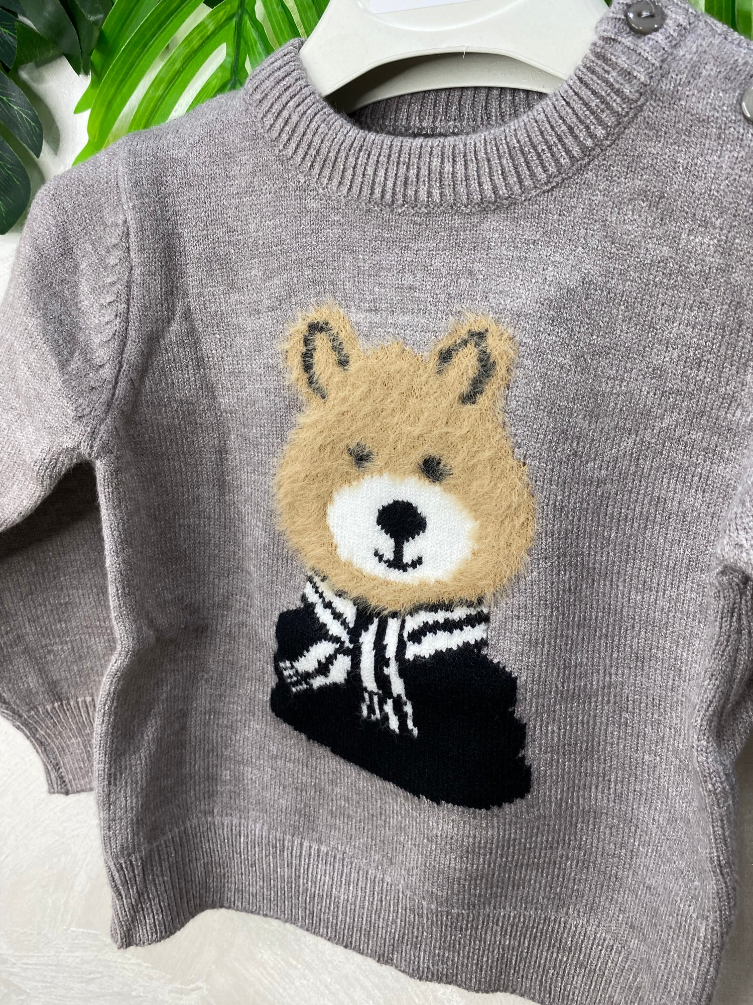 Maglioncino Orsetto Tenerissimo Sweet Junior Grigio L061