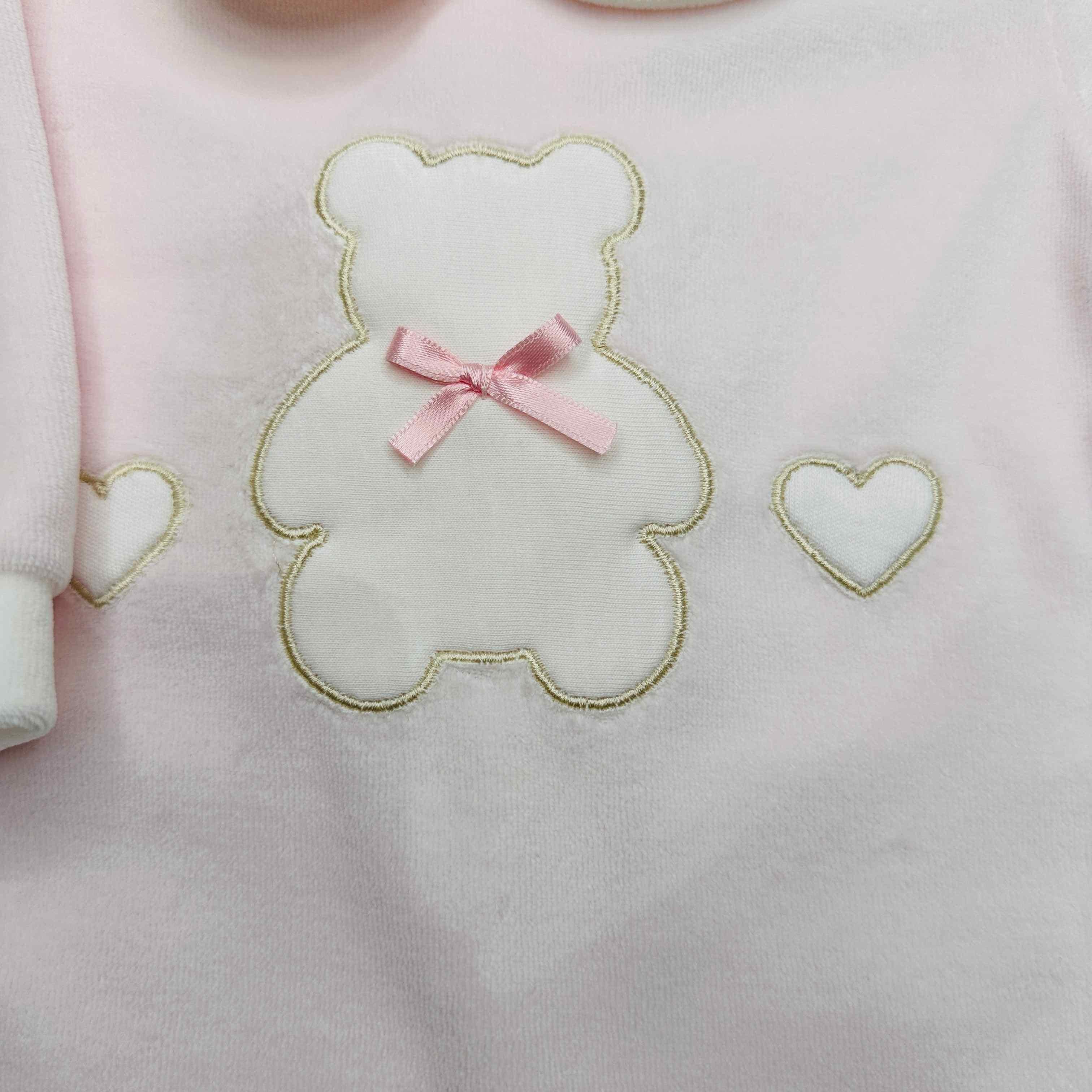 Tutina Ciniglia orso Cuori rosa 30401