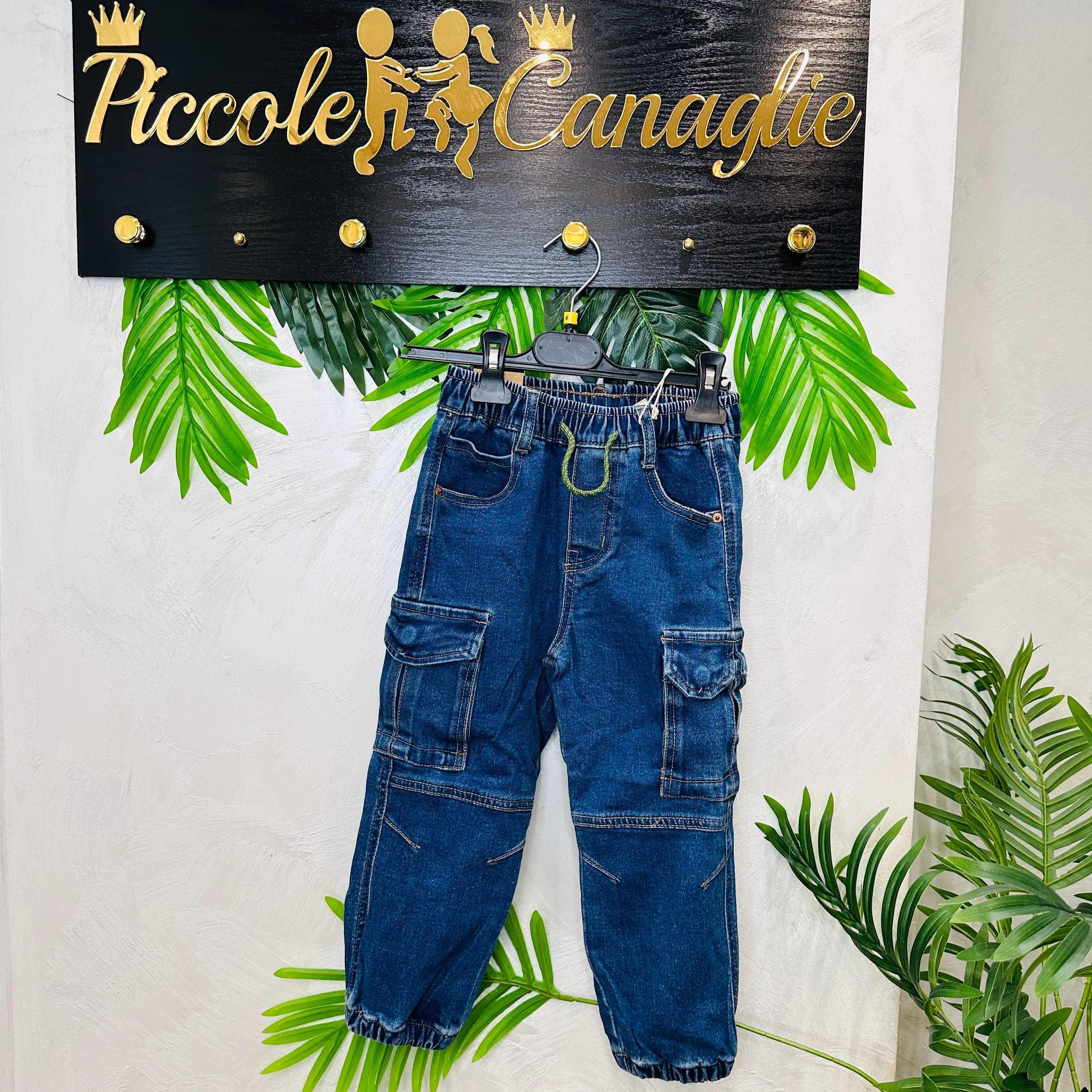 Jeans Cargo Blu