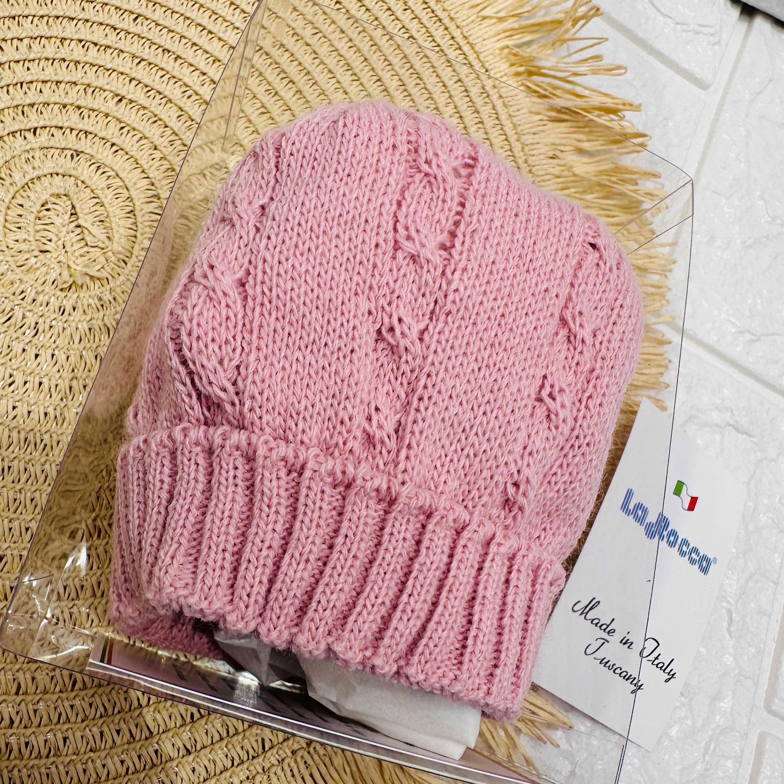 Cappellino rosa antico C206