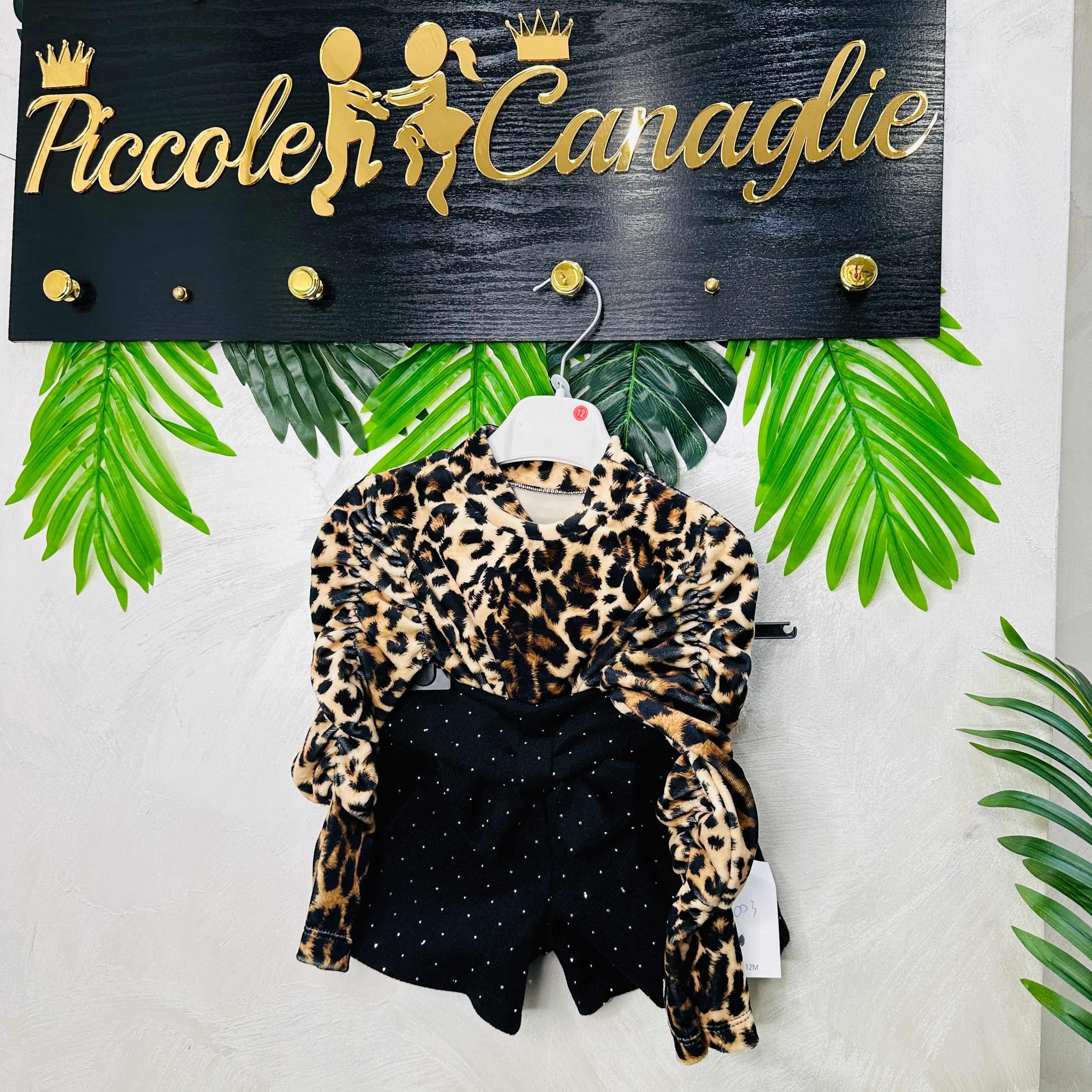 Completo Maglia Ciniglia Lepardata