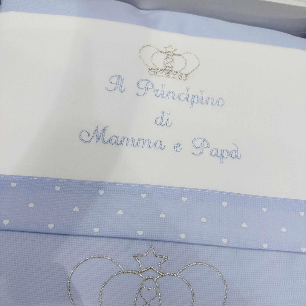Set Completo carrozzina Principino Celeste
