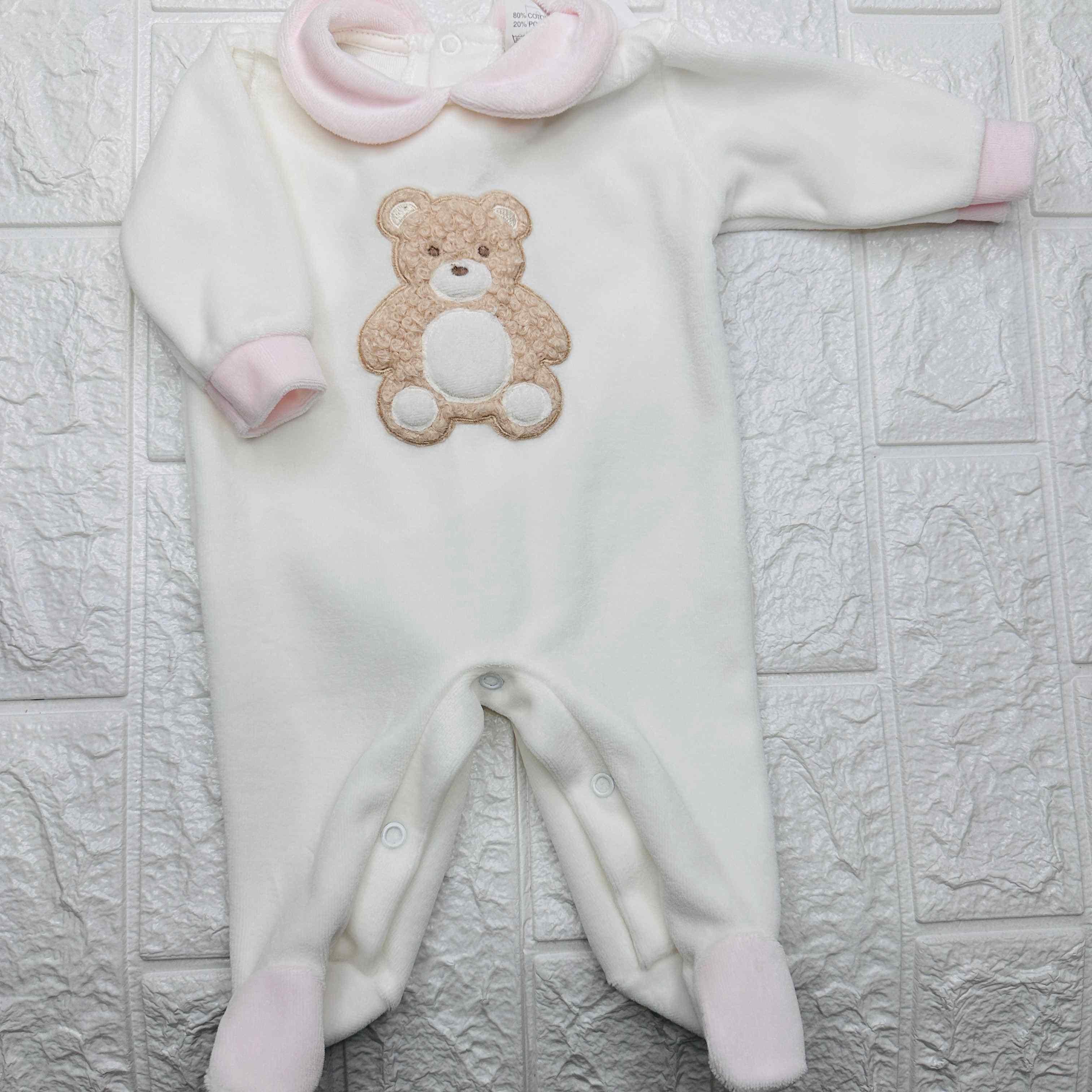 Tutina ciniglia orso bianca 30407