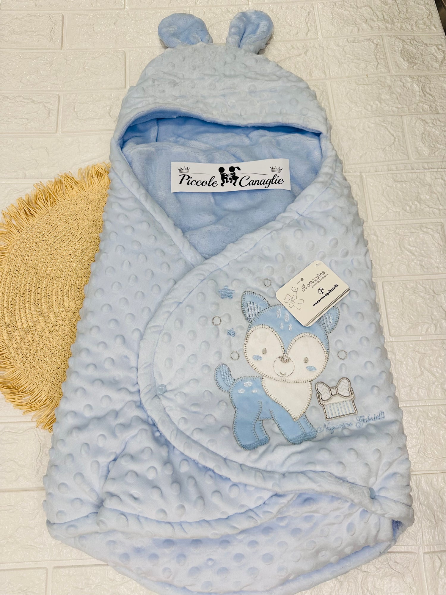 Baby sacco neoanto NG5794 celeste dis 1 cerbiatto