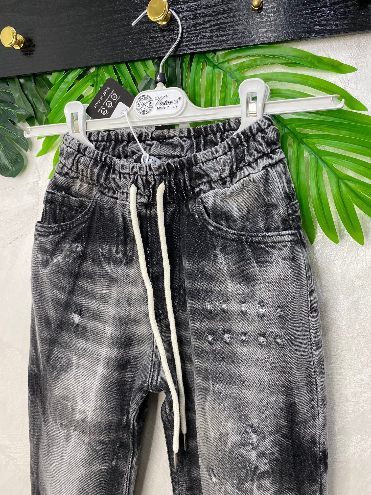 Jeans Grigio Fume  Style Fighetto 604