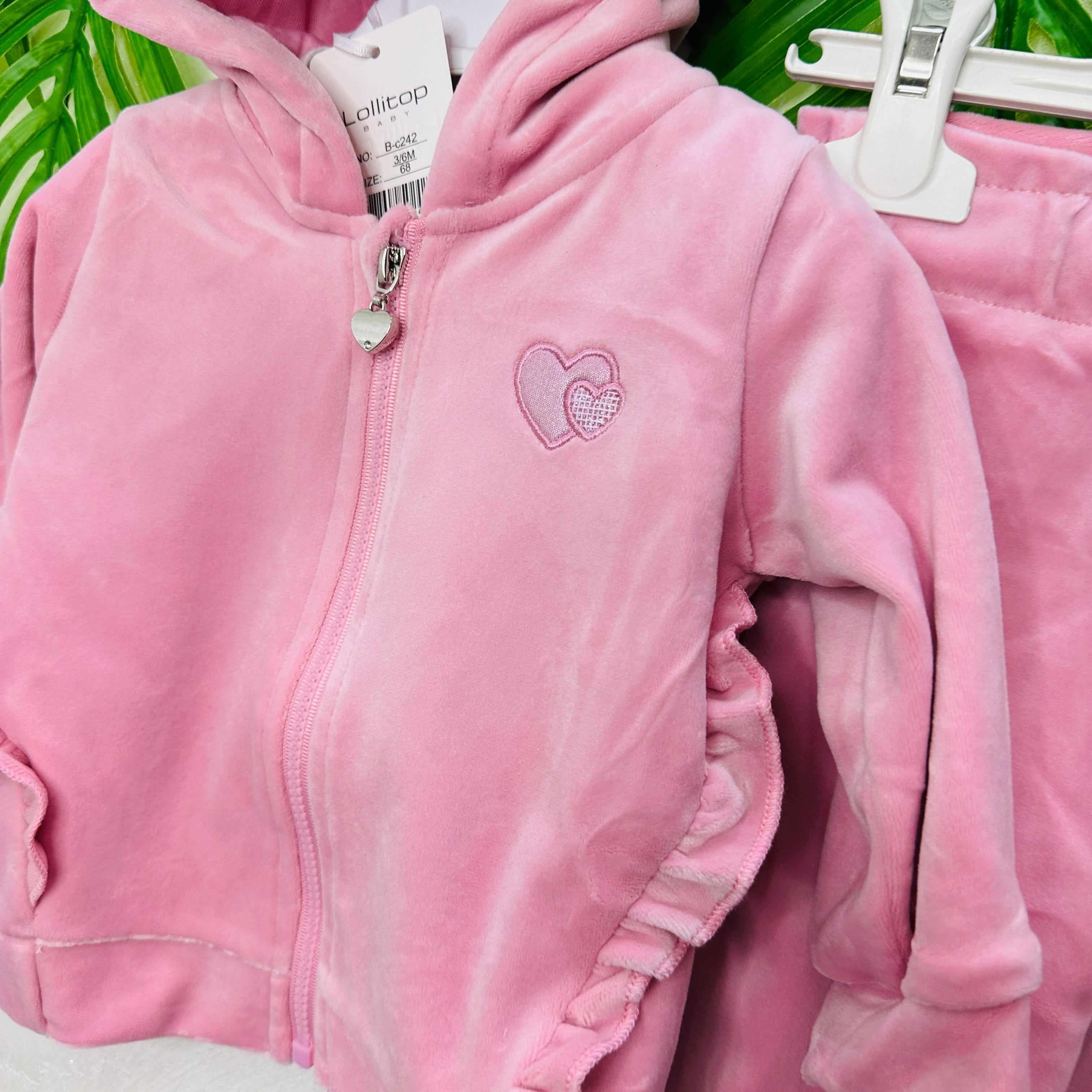 Tuta cuoricini Rosa
