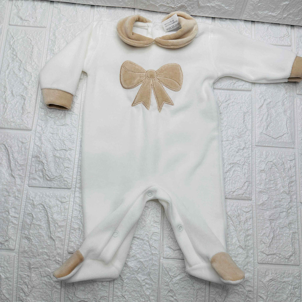 Tutina ciniglia fiocco panna 3041