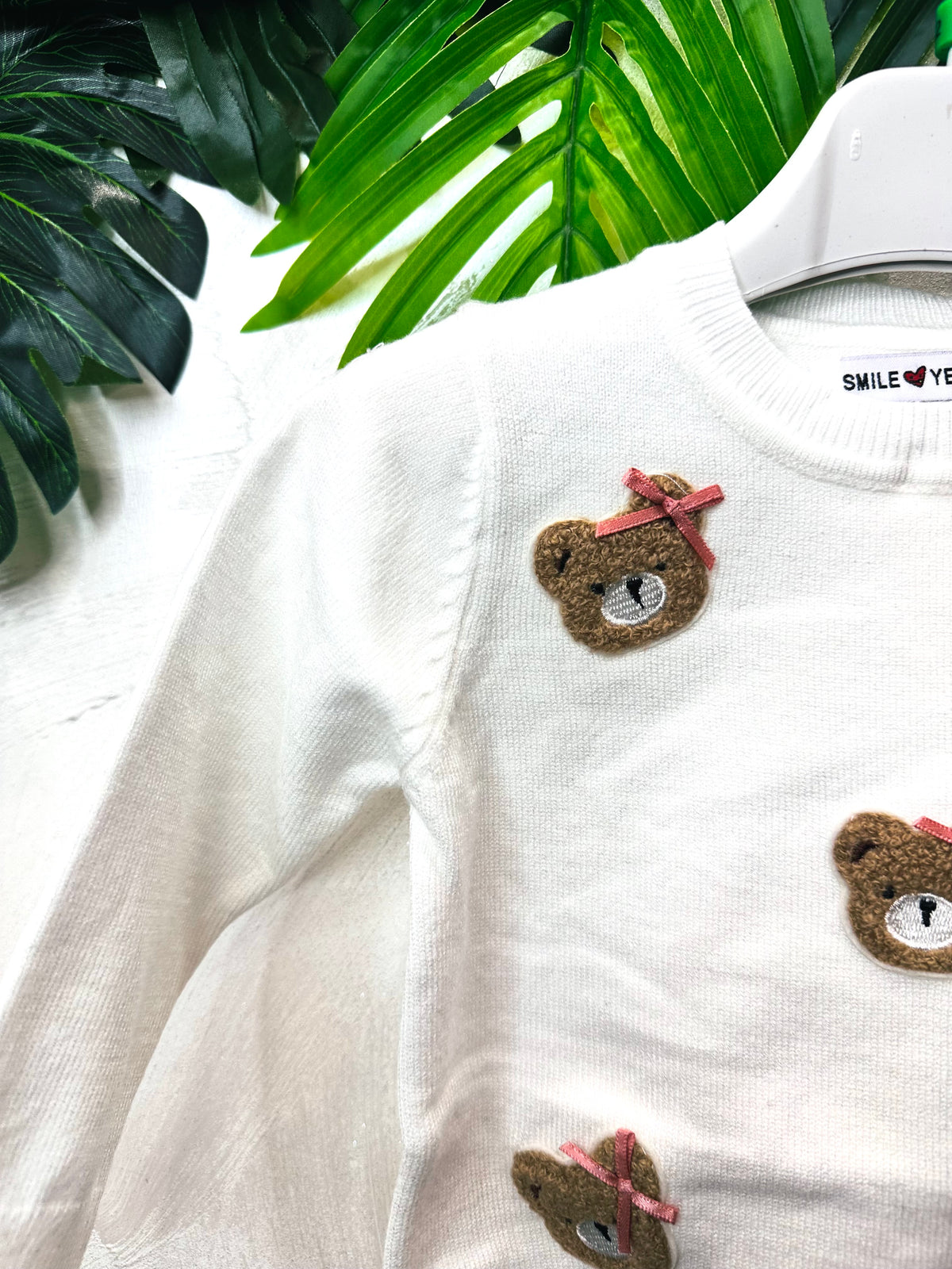 Maglioncino  Orsetta Bianco  Na5602
