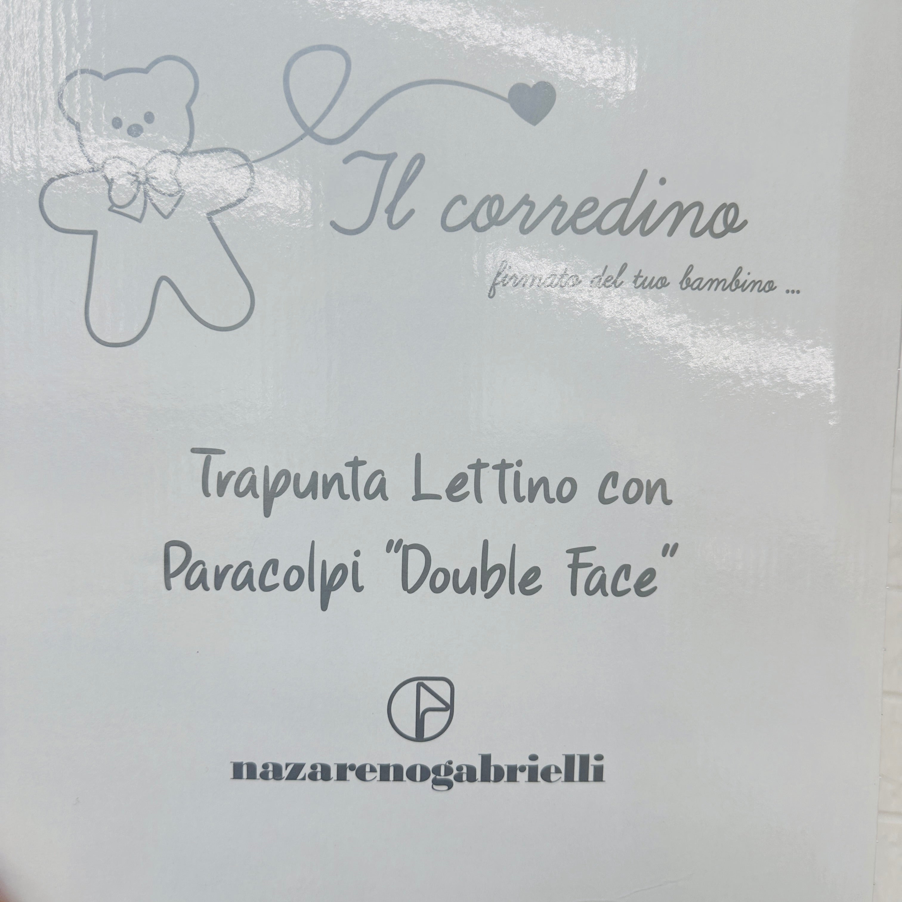 Trapunta Culla + Paracolpi Celeste