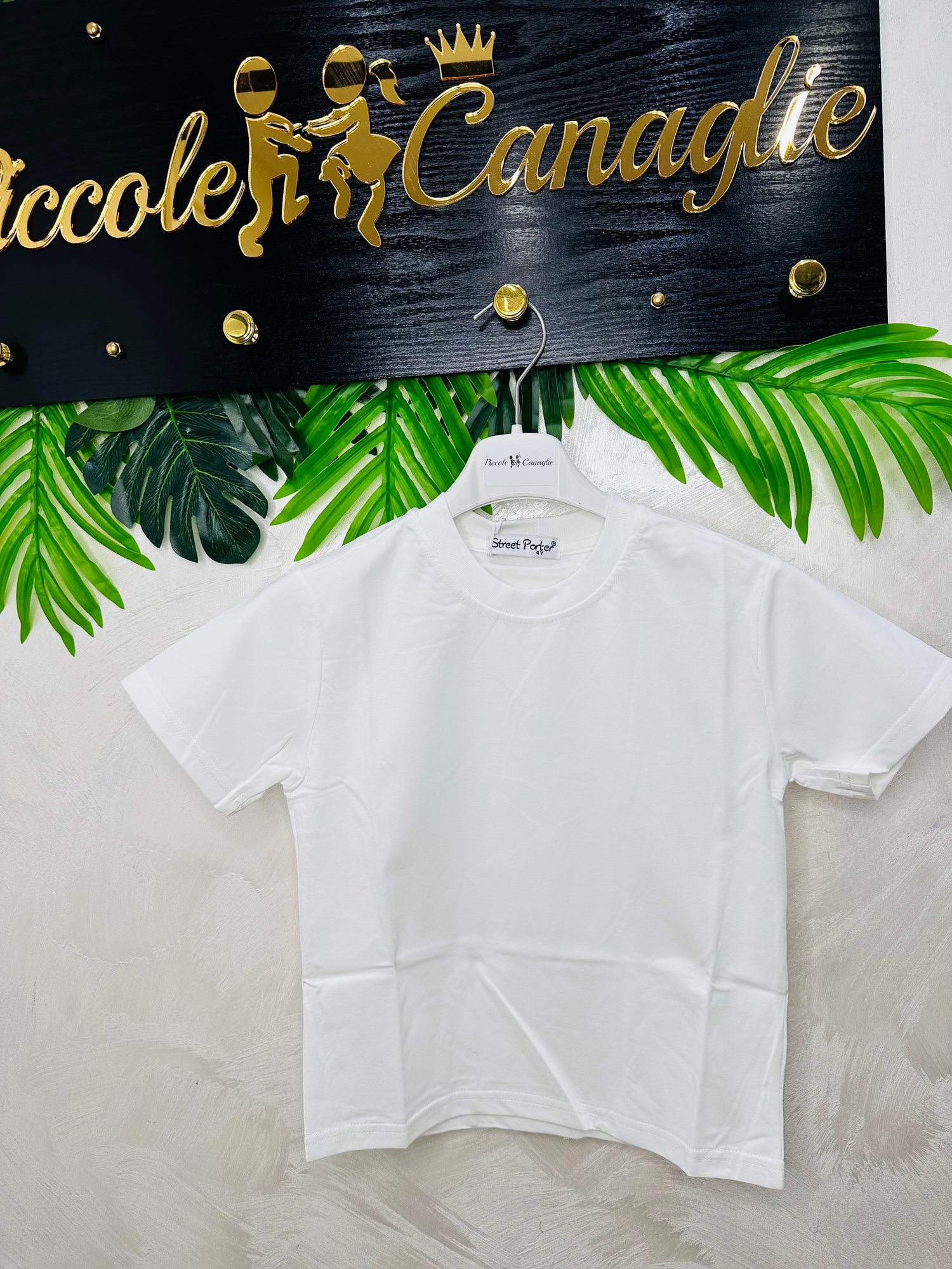 Maglia Bianca Basic Style Z@R@ In Cotone 65051