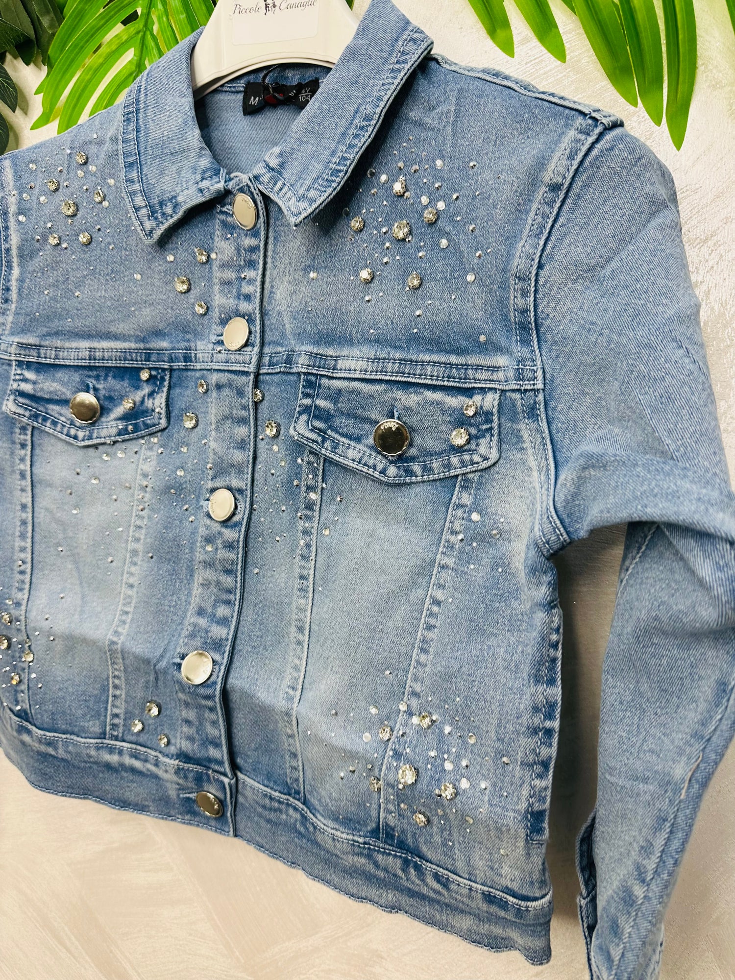 Giubbotto Jeans Brillantini Girls
