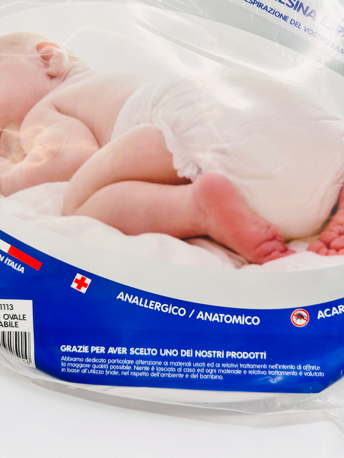 Materasso + Cuscino Antisoffoco E Anti Lavato Prodotto Certificato Italiano Nazareno Gabrielli Per Carrozzina Mia 72x35