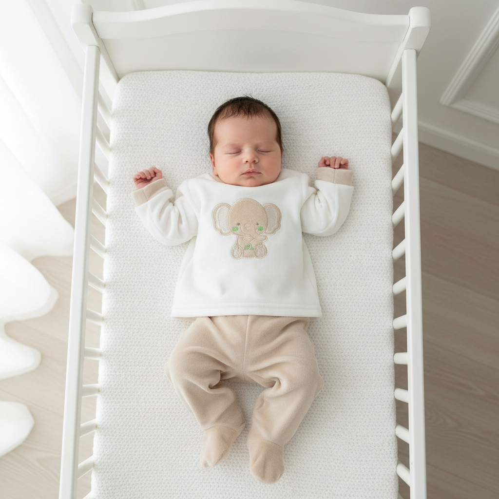 Tutina Completo Ciniglia Elefantino Beige  B549/1n
