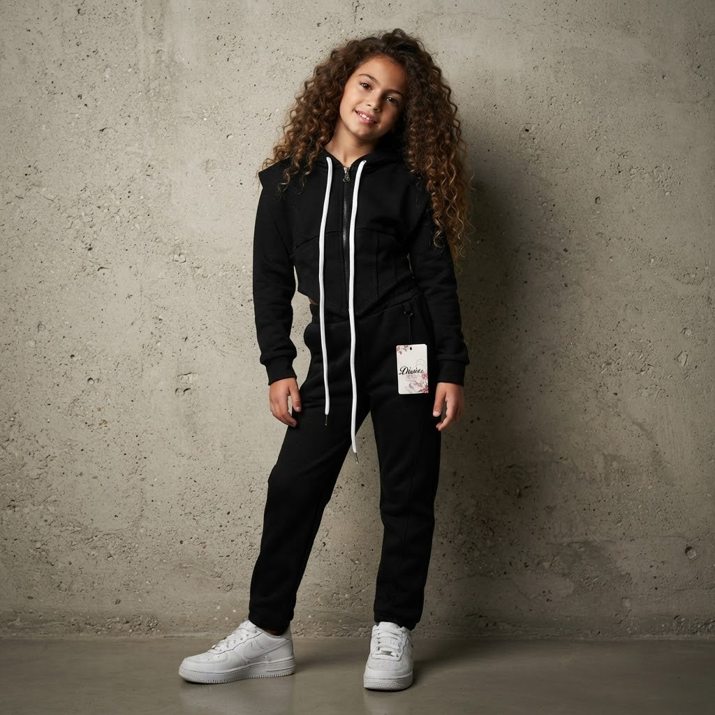 Tuta Baddie Style Nera 9820