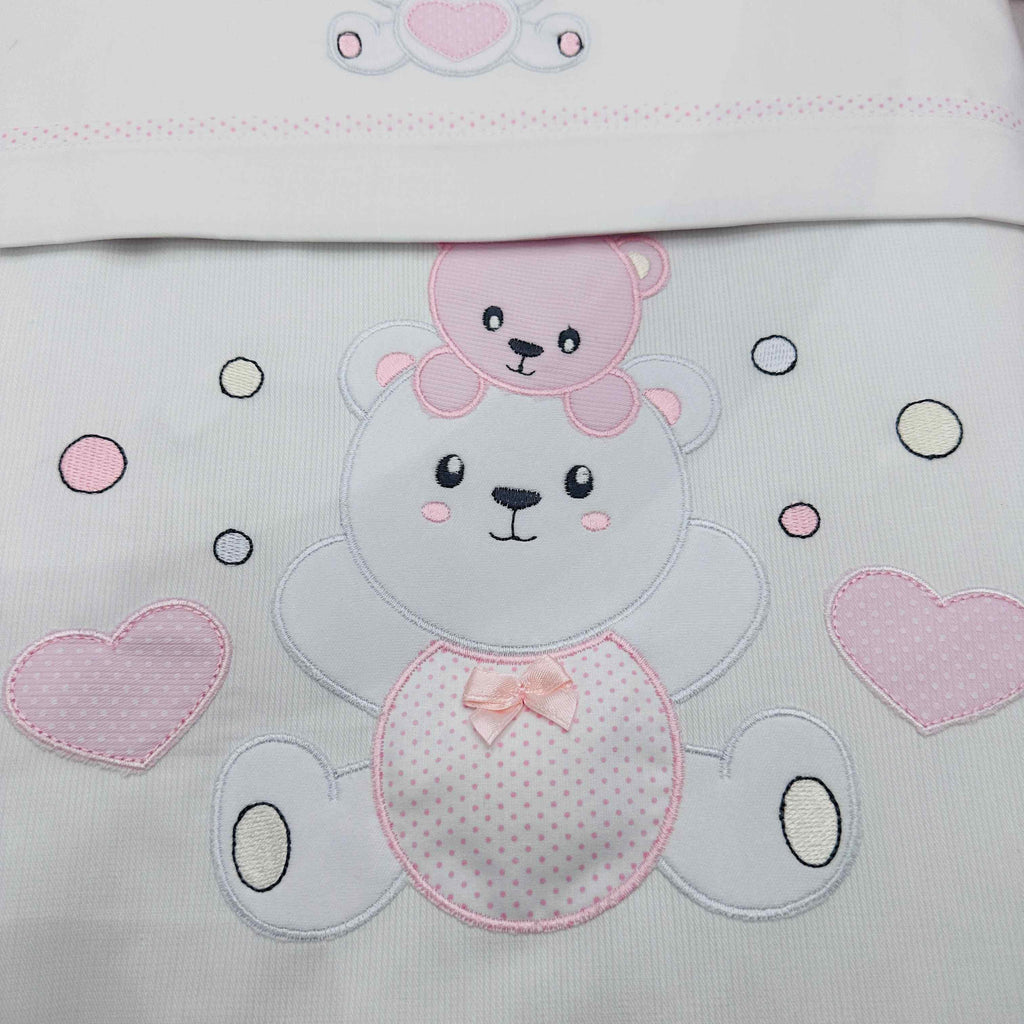 Set completo culla Orso suona  Rosa