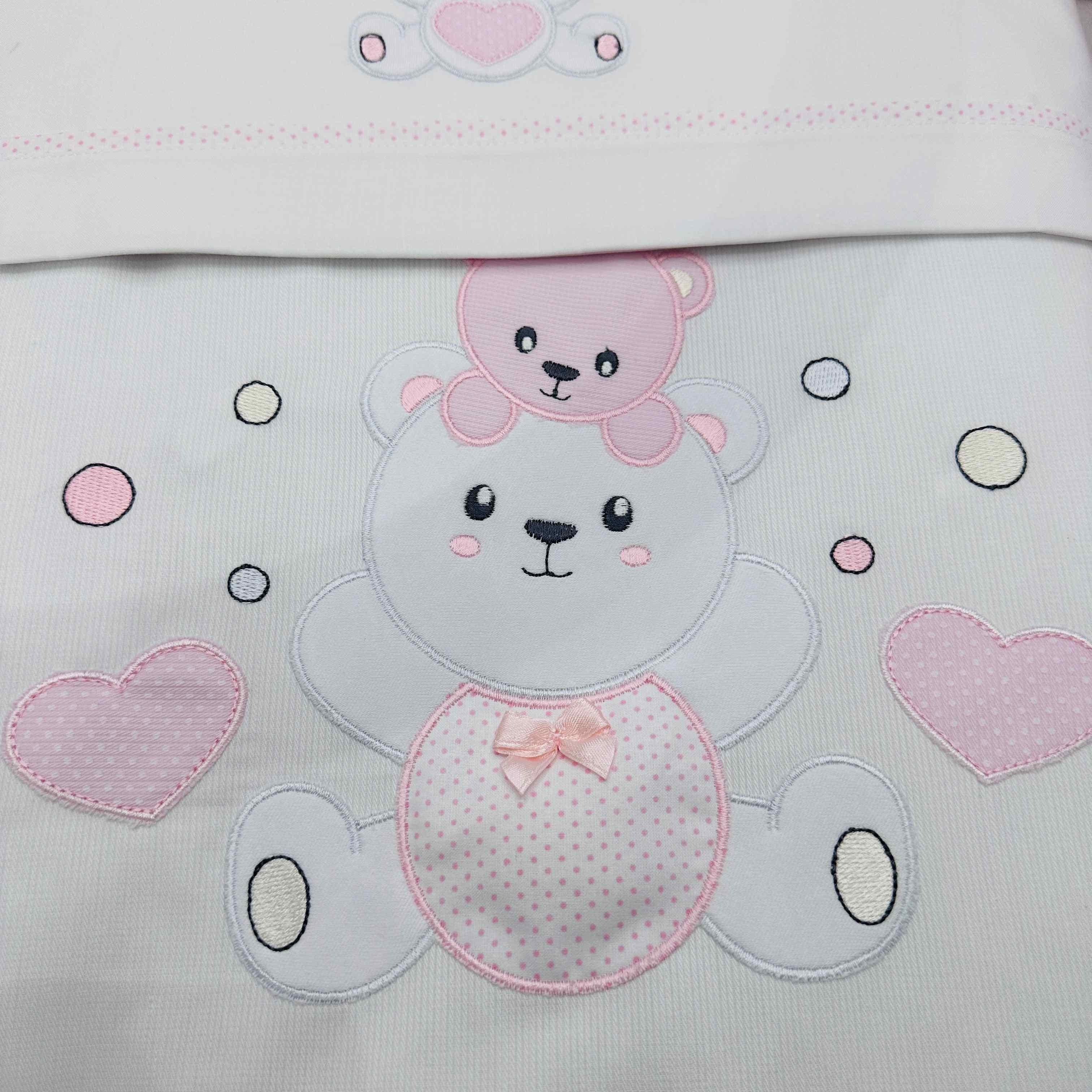 Set completo culla Orso suona  Rosa