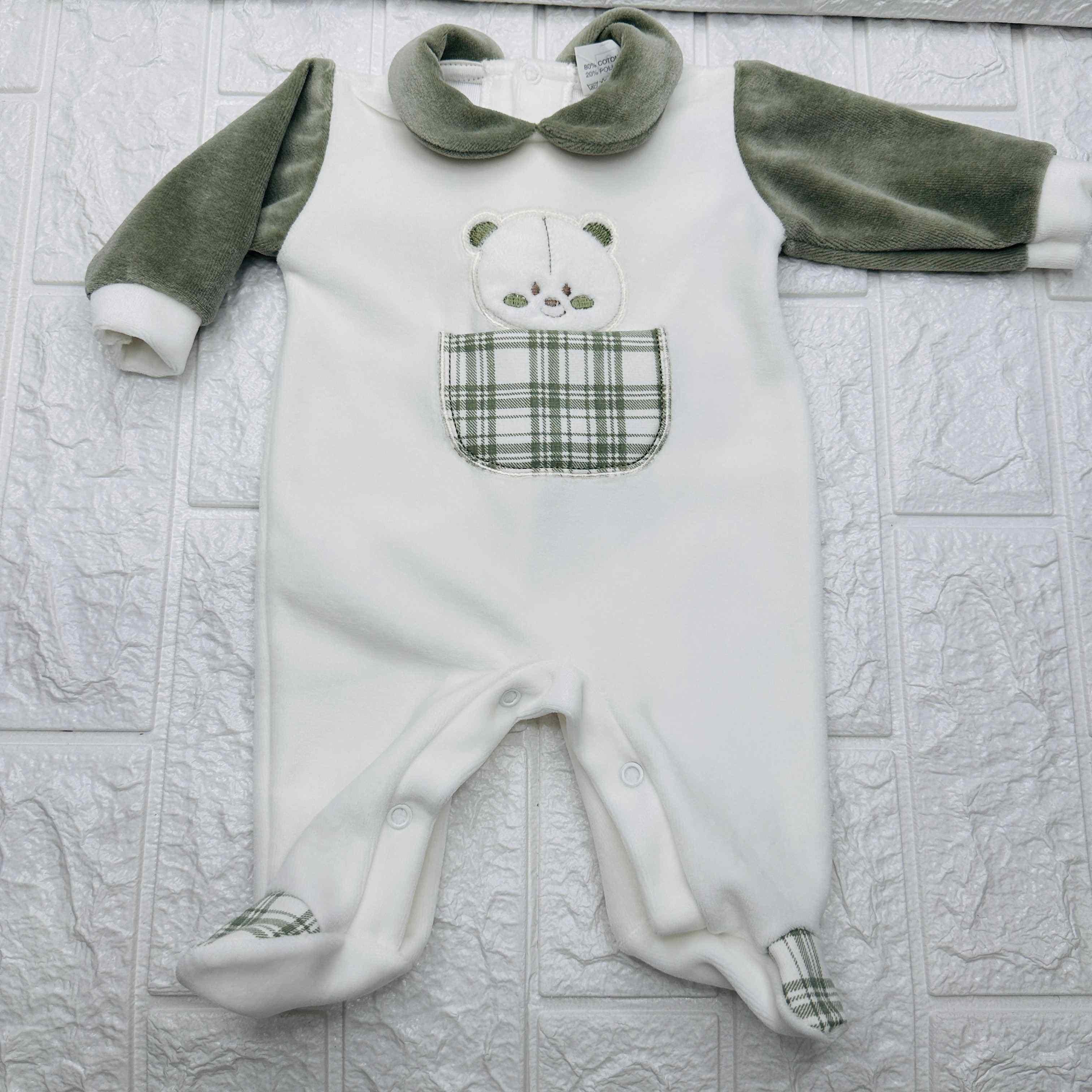Tutina ciniglia orso verde 30406