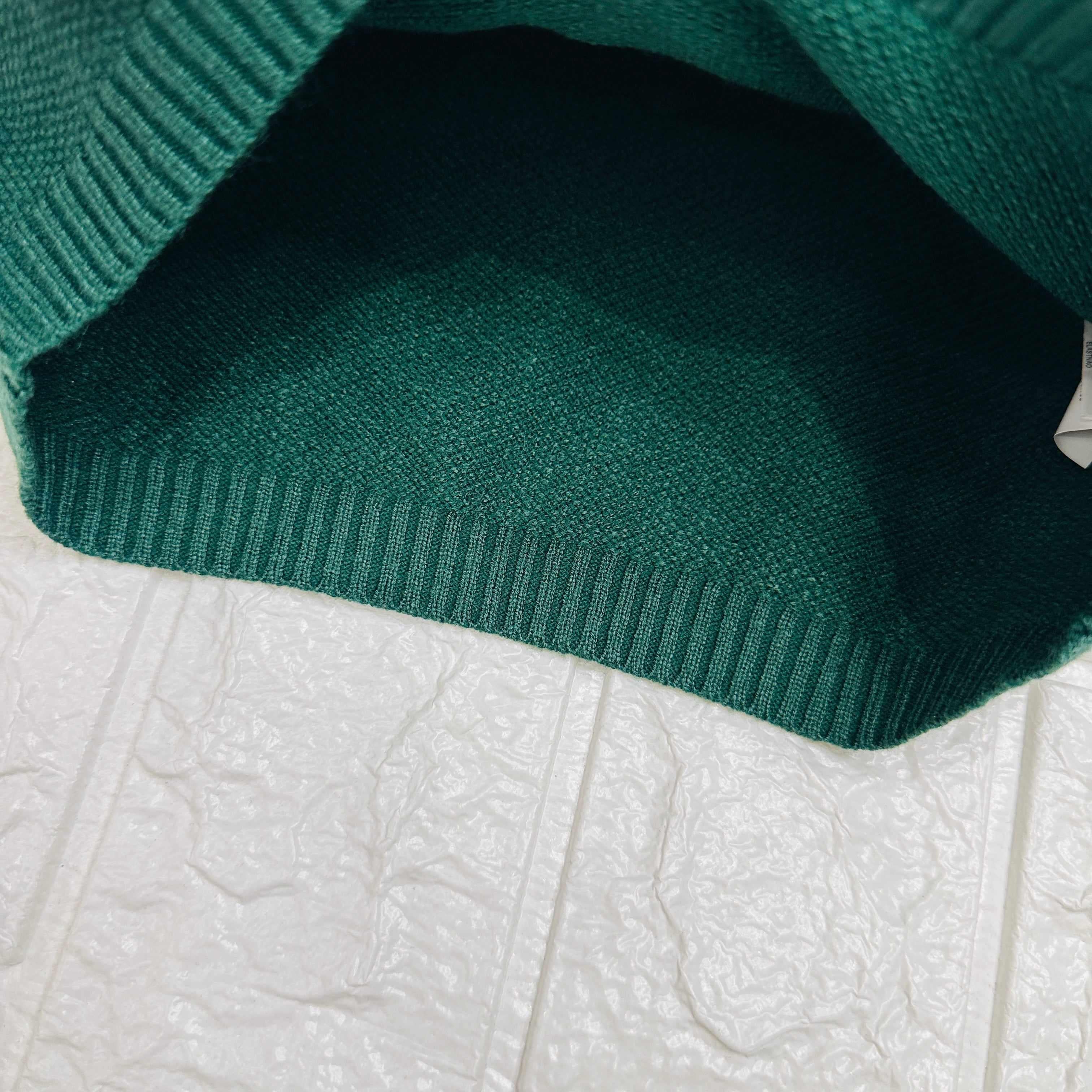 Maglioncino a nido d’Ape verde