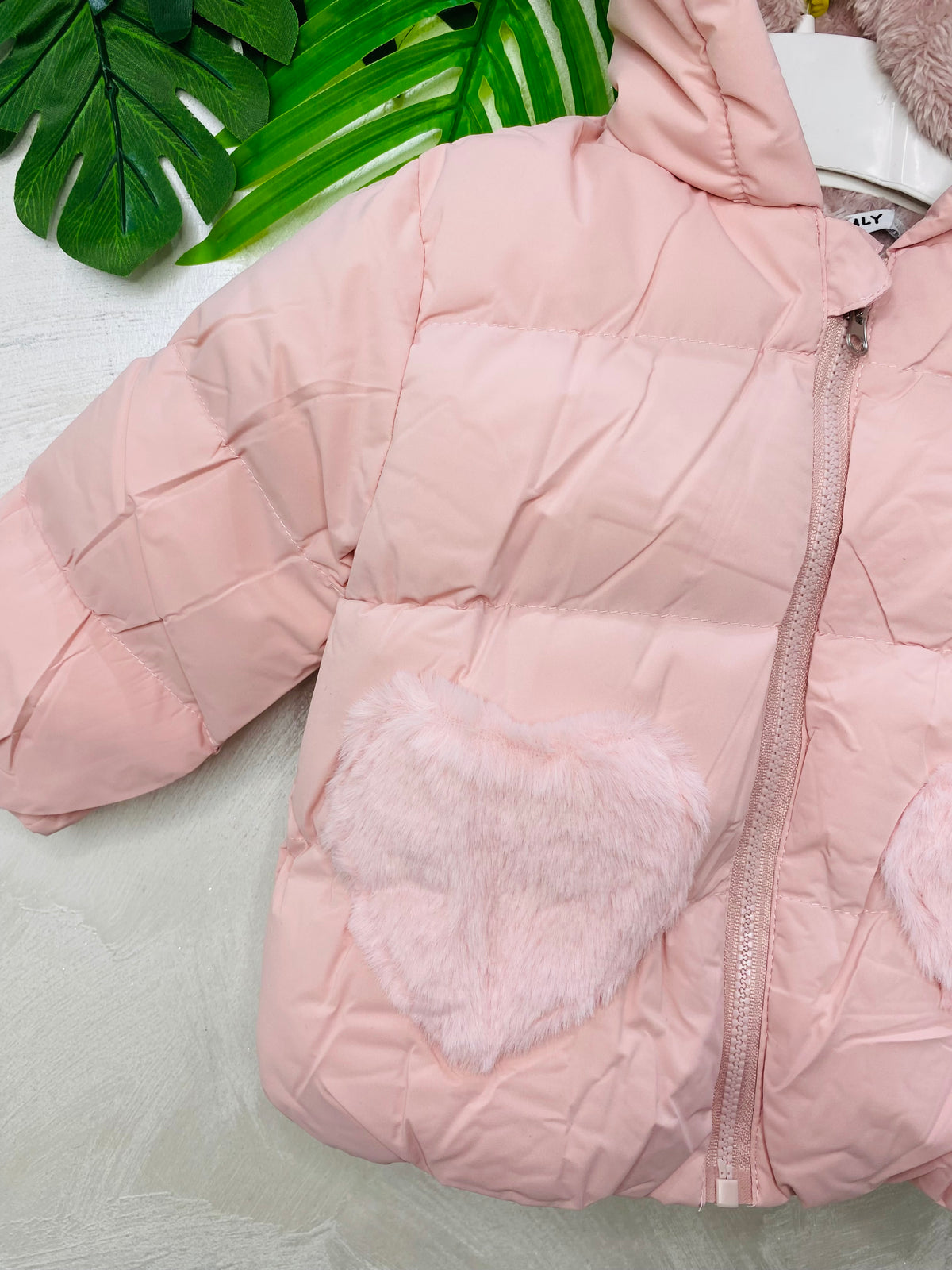 Giubbotto Cuore Pelliccia Ly2382 Rosa