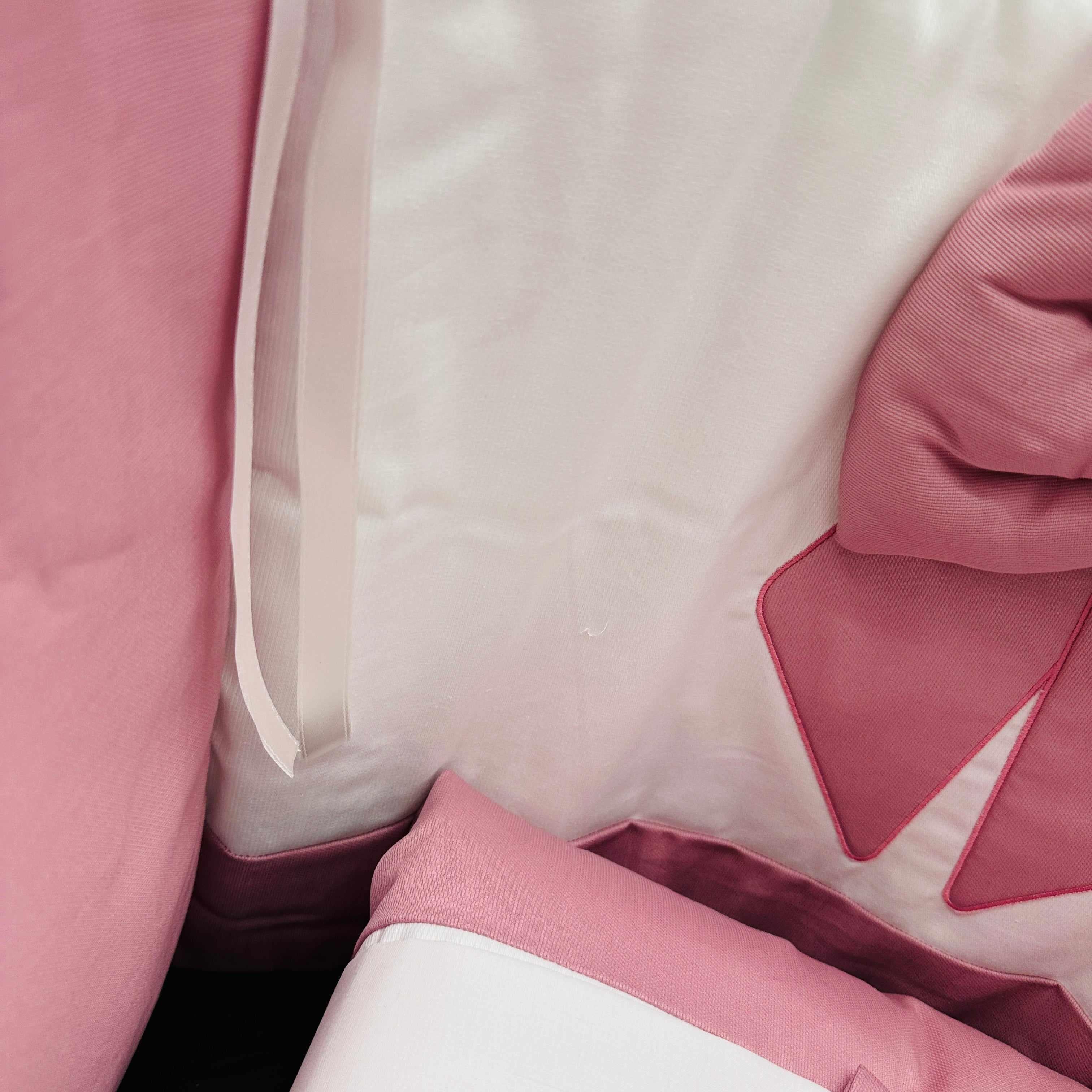 Set completo Culla Fiocco Rosa Antico