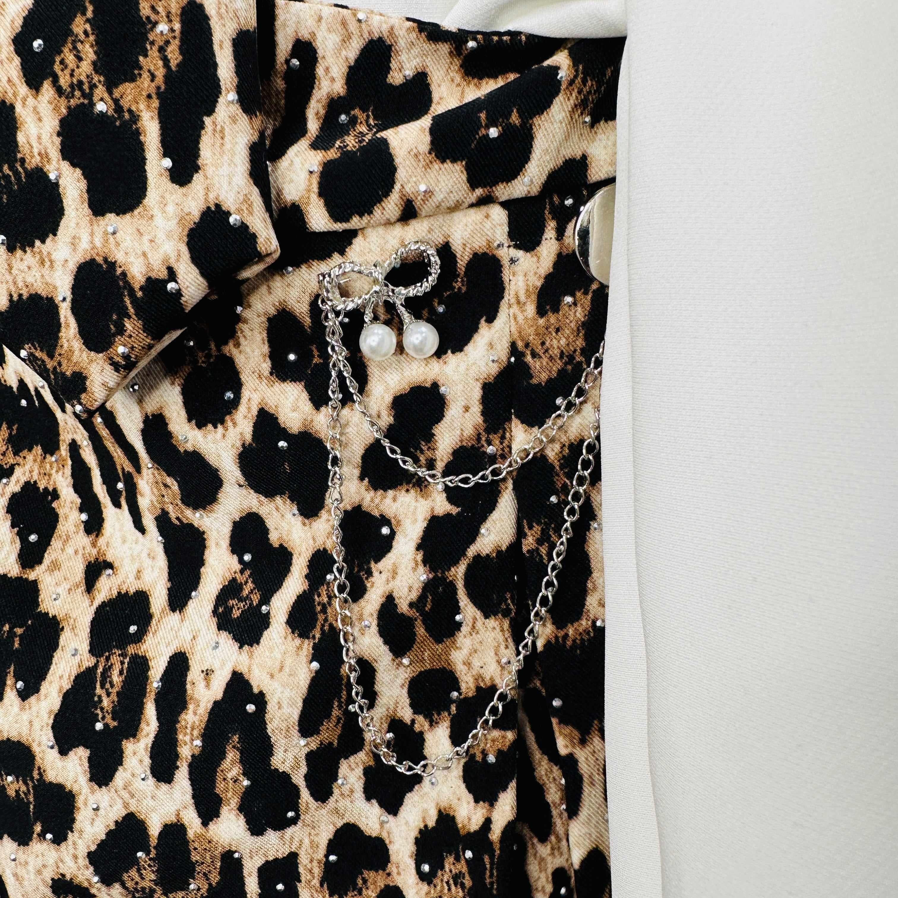 Completo bimba cravatta animalier