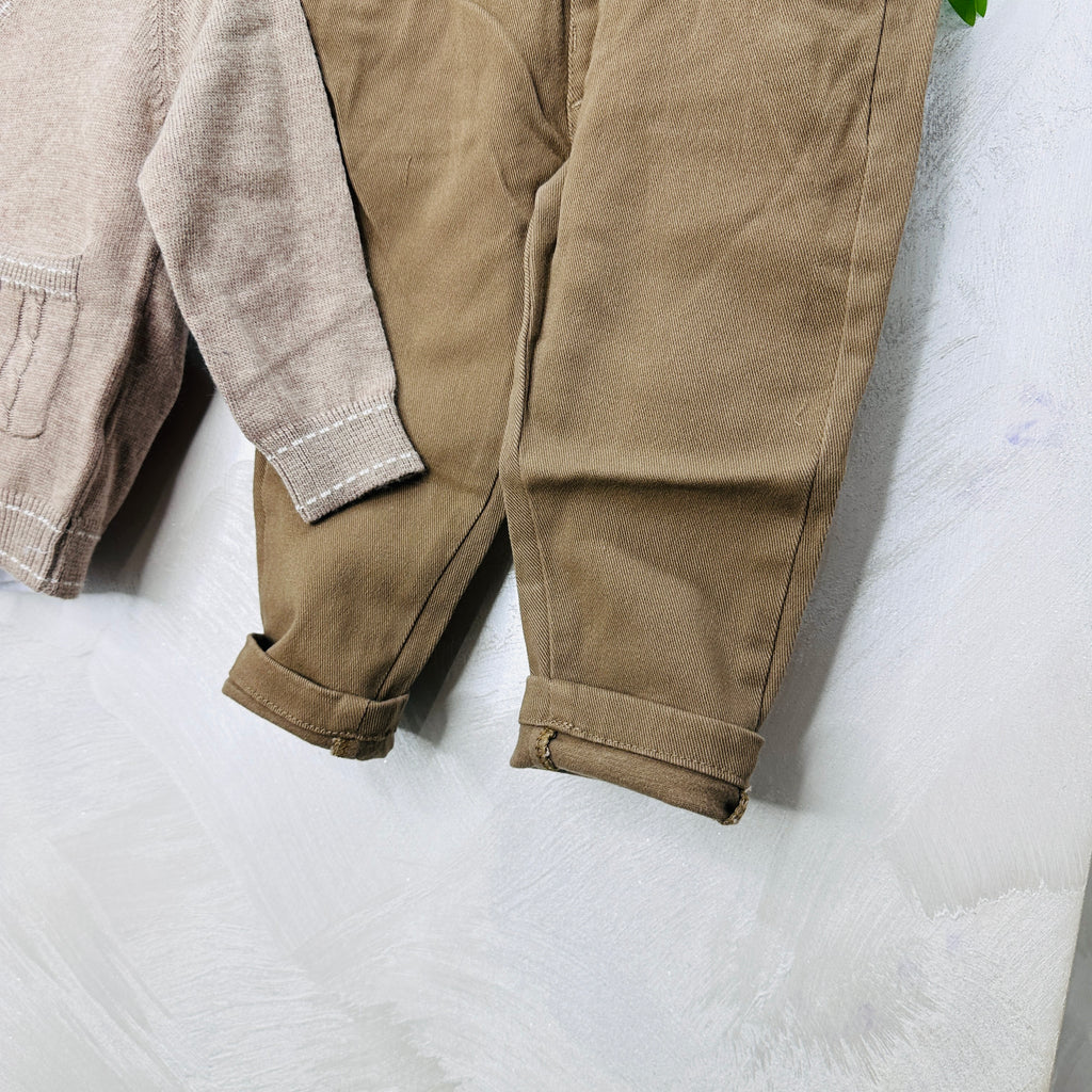 Completo Cardigan Mod Zar@ Begie