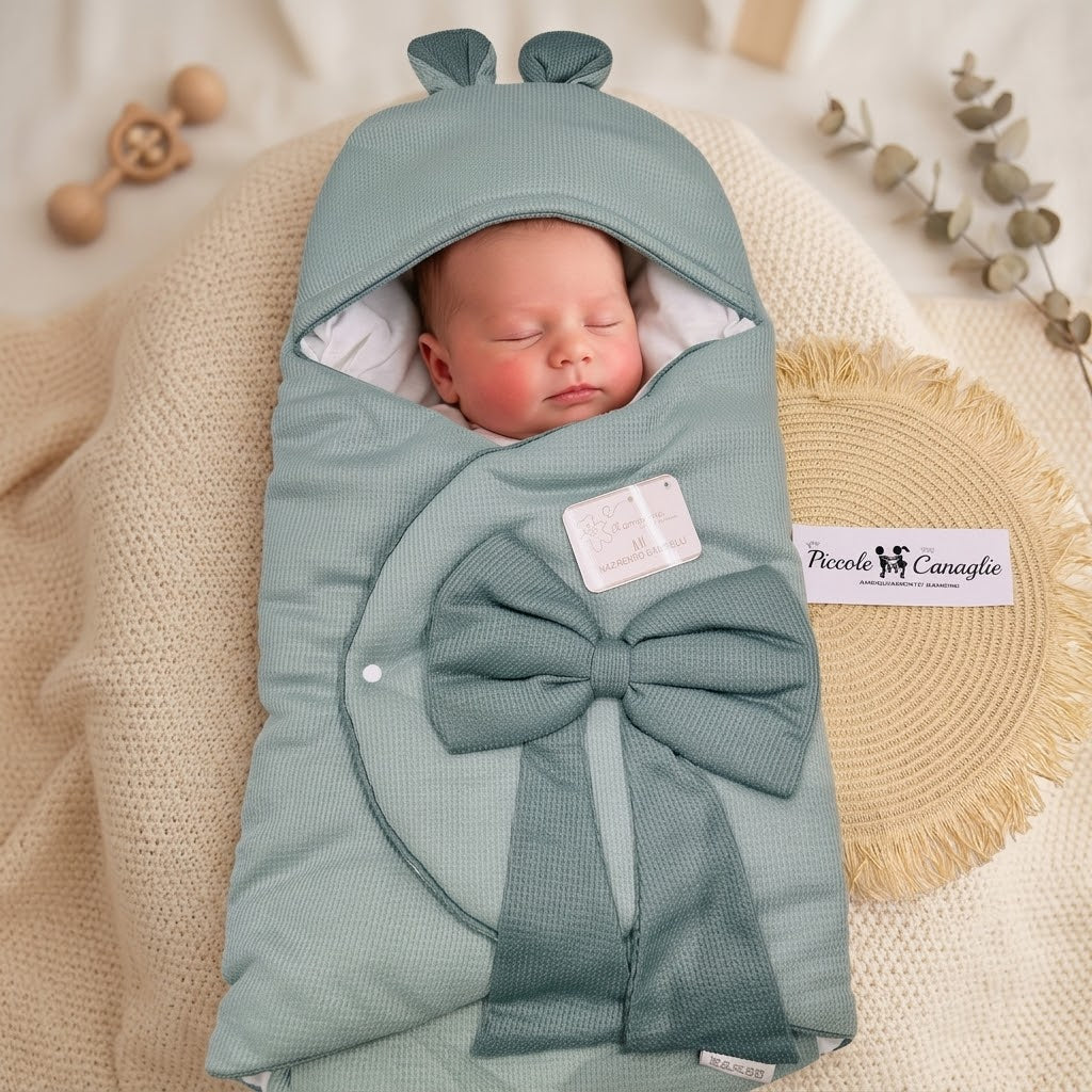 Baby Sacco Fiocco Nazareno Gabrielli Ng5772 Verde